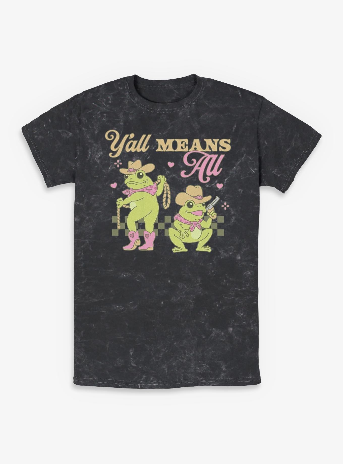 Western Frogs Gay Pride Mineral Wash T-Shirt Hot Topic Exclusive, , hi-res