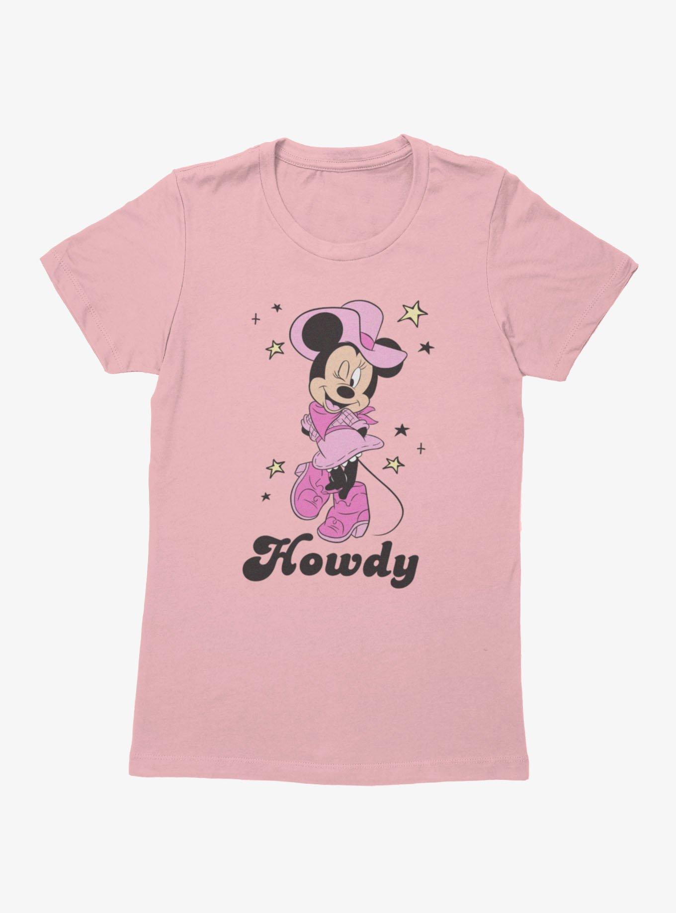 Disney Minnie Mouse Howdy Cowgirl Wink Womens T-Shirt, , hi-res