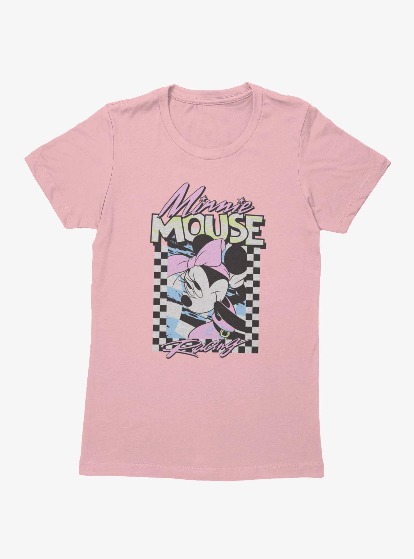 Disney Minnie Mouse Racing Checkered Frame Womens T-Shirt, , hi-res