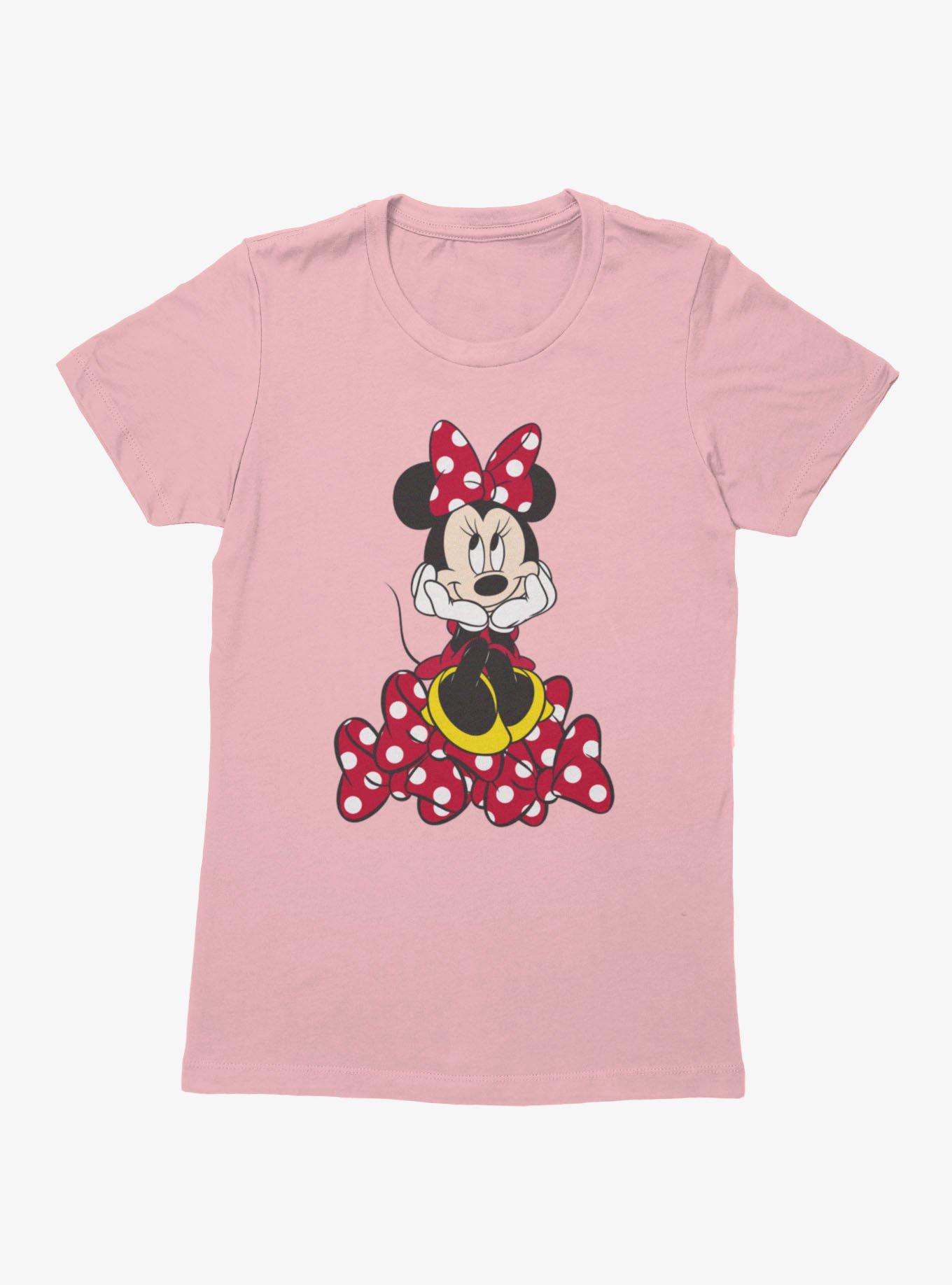 Disney Minnie Mouse Happy Pile Of Bows Womens T-Shirt, , hi-res