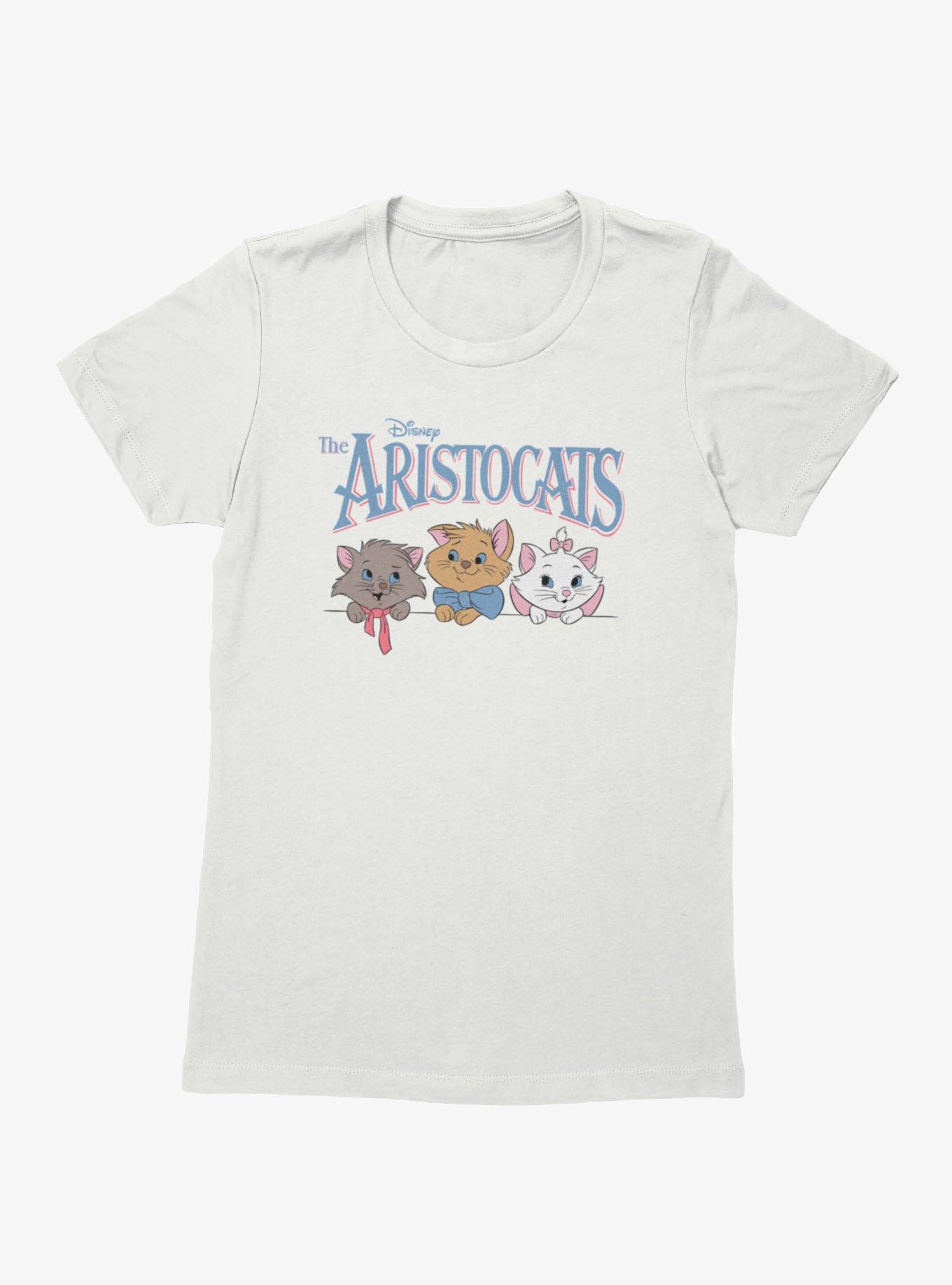 Disney The Aristocats Logo Kitten Face Lineup Womens T-Shirt, , hi-res