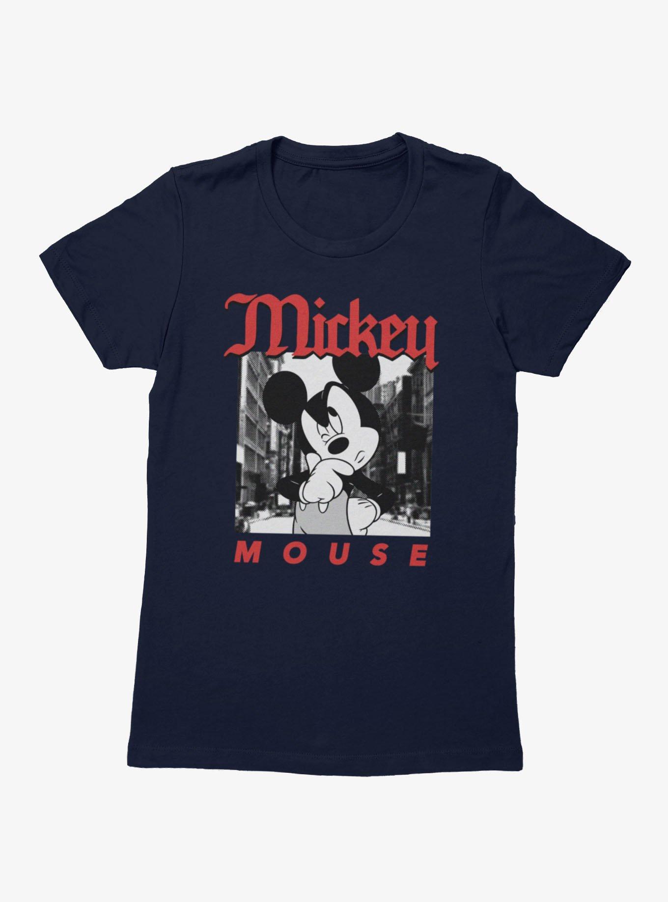 Disney Mickey Mouse Thinking On The Street Photo Womens T-Shirt, , hi-res view 1