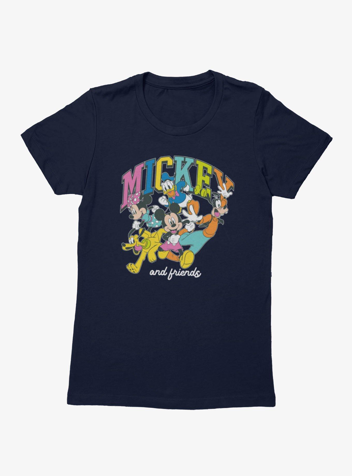 Disney Mickey Mouse & Friends Running Colors Group Womens T-Shirt, , hi-res