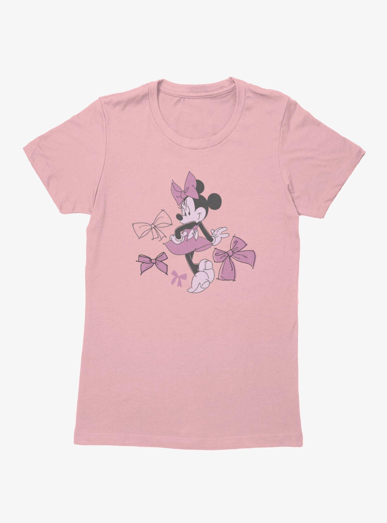 Disney Minnie Mouse Bows Of Fashion Sketch Womens T-Shirt, , hi-res