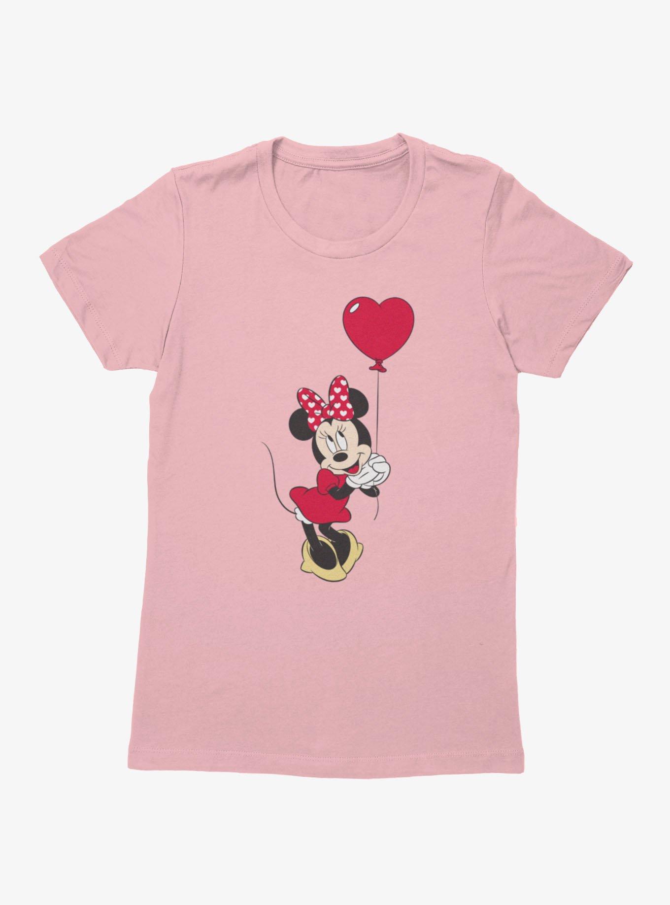 Disney Minnie Mouse Love Red Balloon Heart Womens T-Shirt, , hi-res