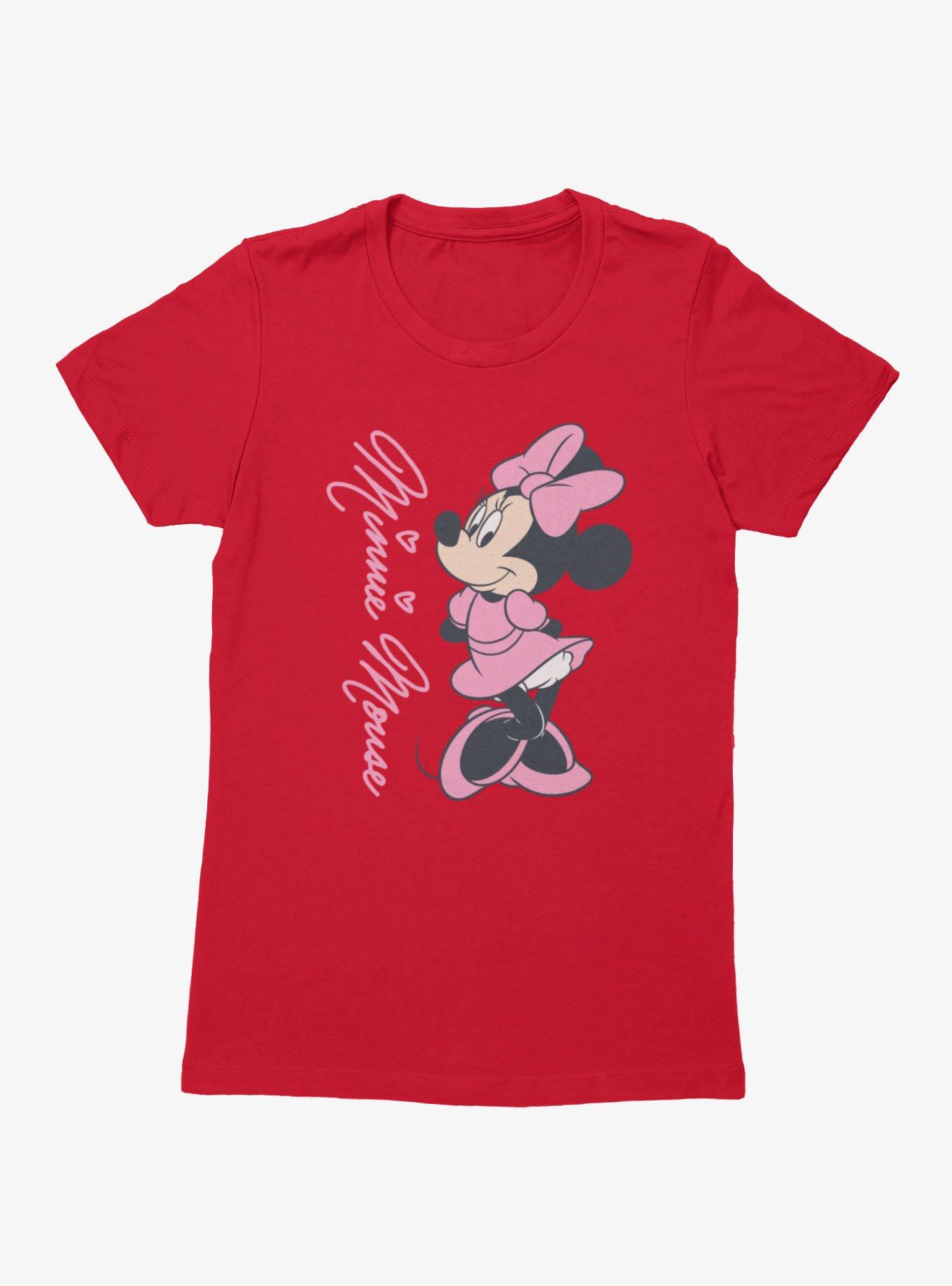 Disney Minnie Mouse Signature Pink Outfit Womens T-Shirt, , hi-res
