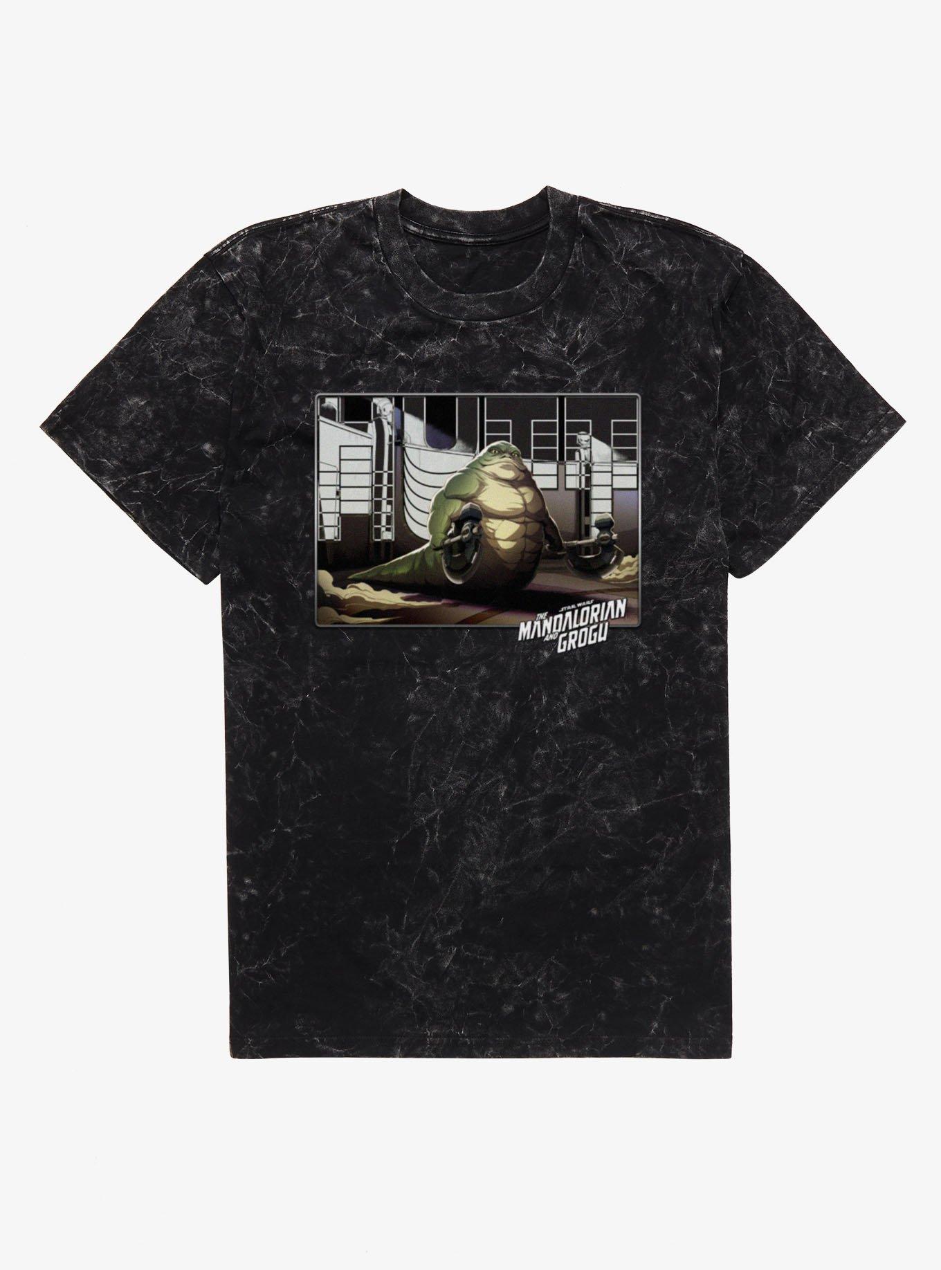 Star Wars The Mandalorian And Grogu Rotta Hutt To Battle Mineral Wash T-Shirt