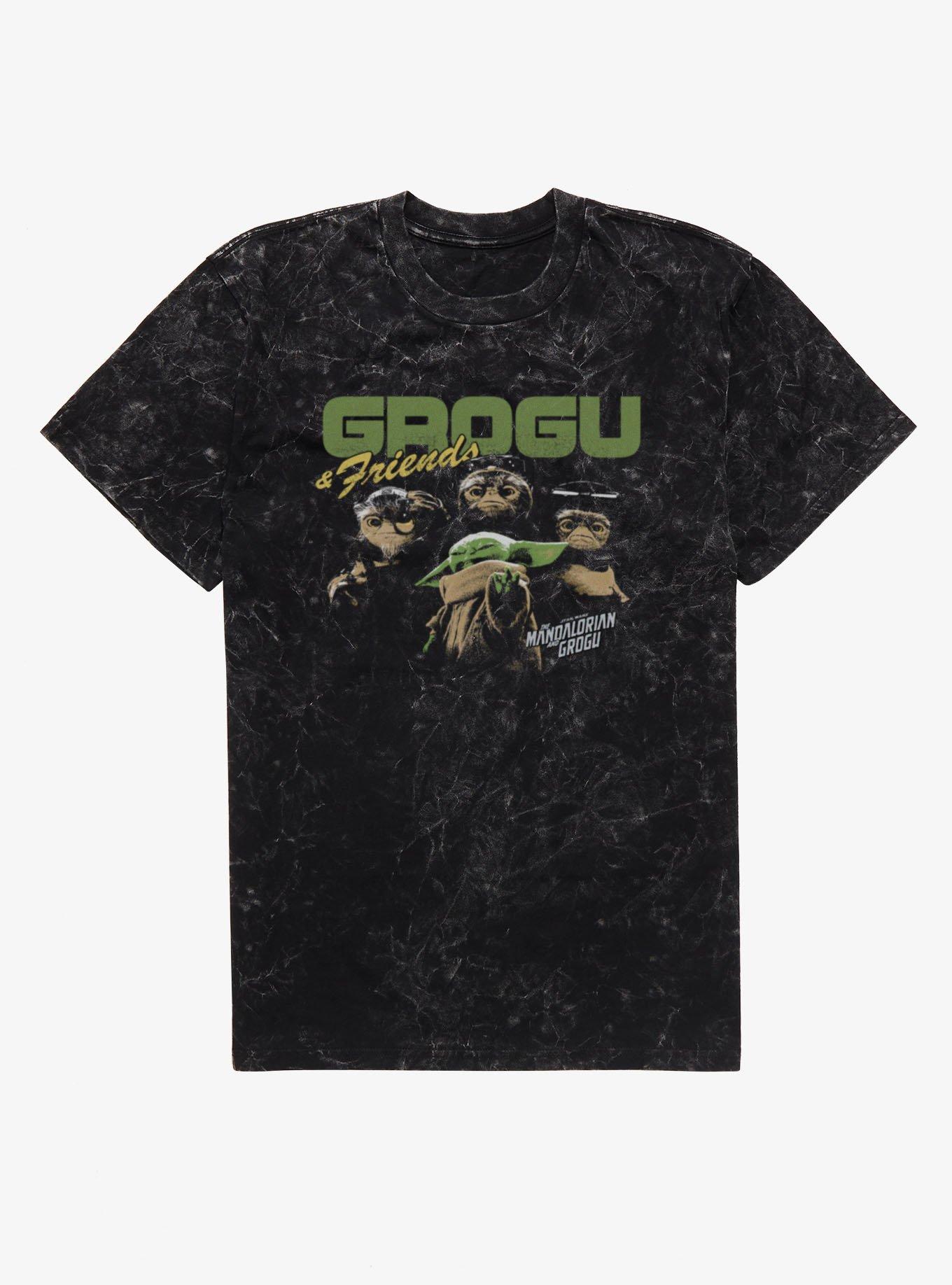 Star Wars The Mandalorian And Grogu & Anzellan Friends Mineral Wash T-Shirt