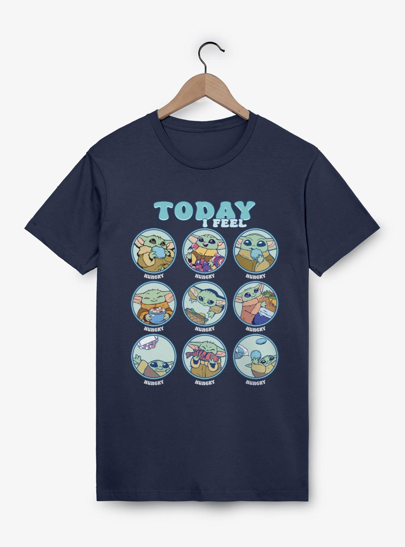 Star Wars The Mandalorian And Grogu Today I Feel Hungry Cute Eating T-Shirt, , hi-res