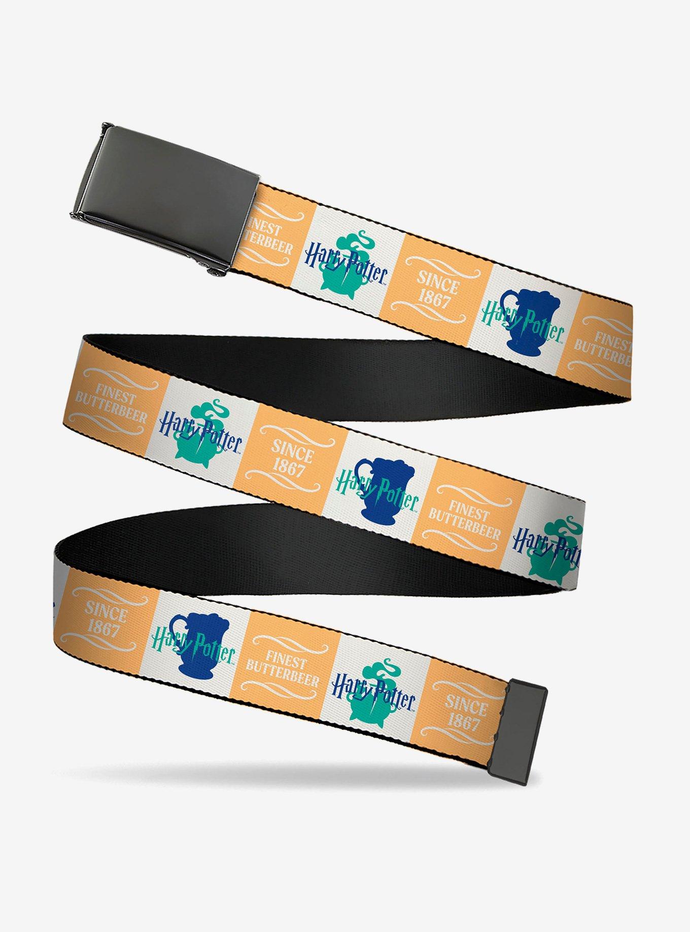Harry Potter Finest Butterbeer Since 1867 Icons Clamp Buckle Belt