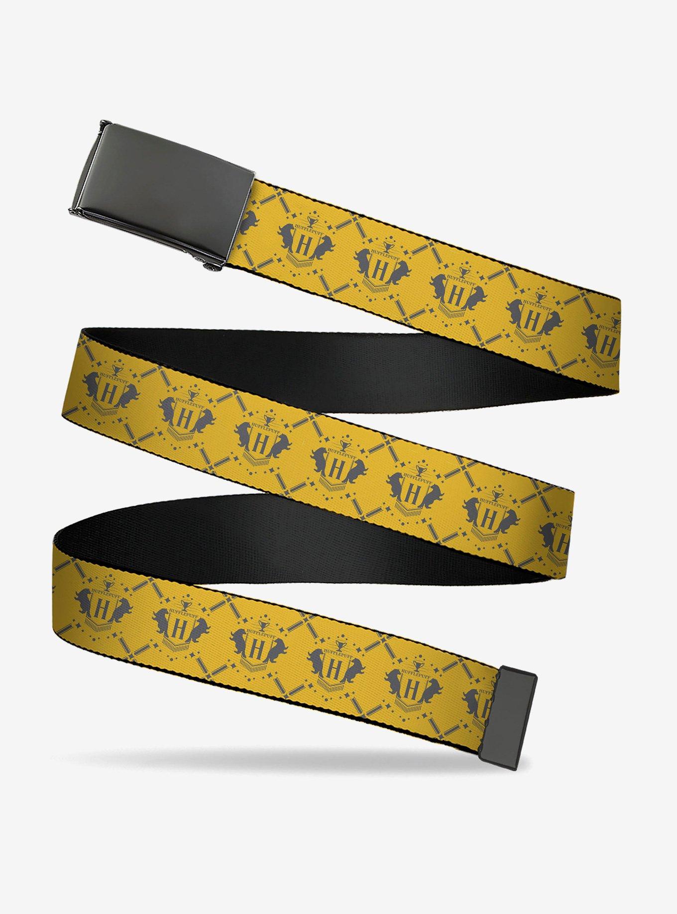 Harry Potter Hufflepuff House Pride Banner Clamp Buckle Belt, , hi-res