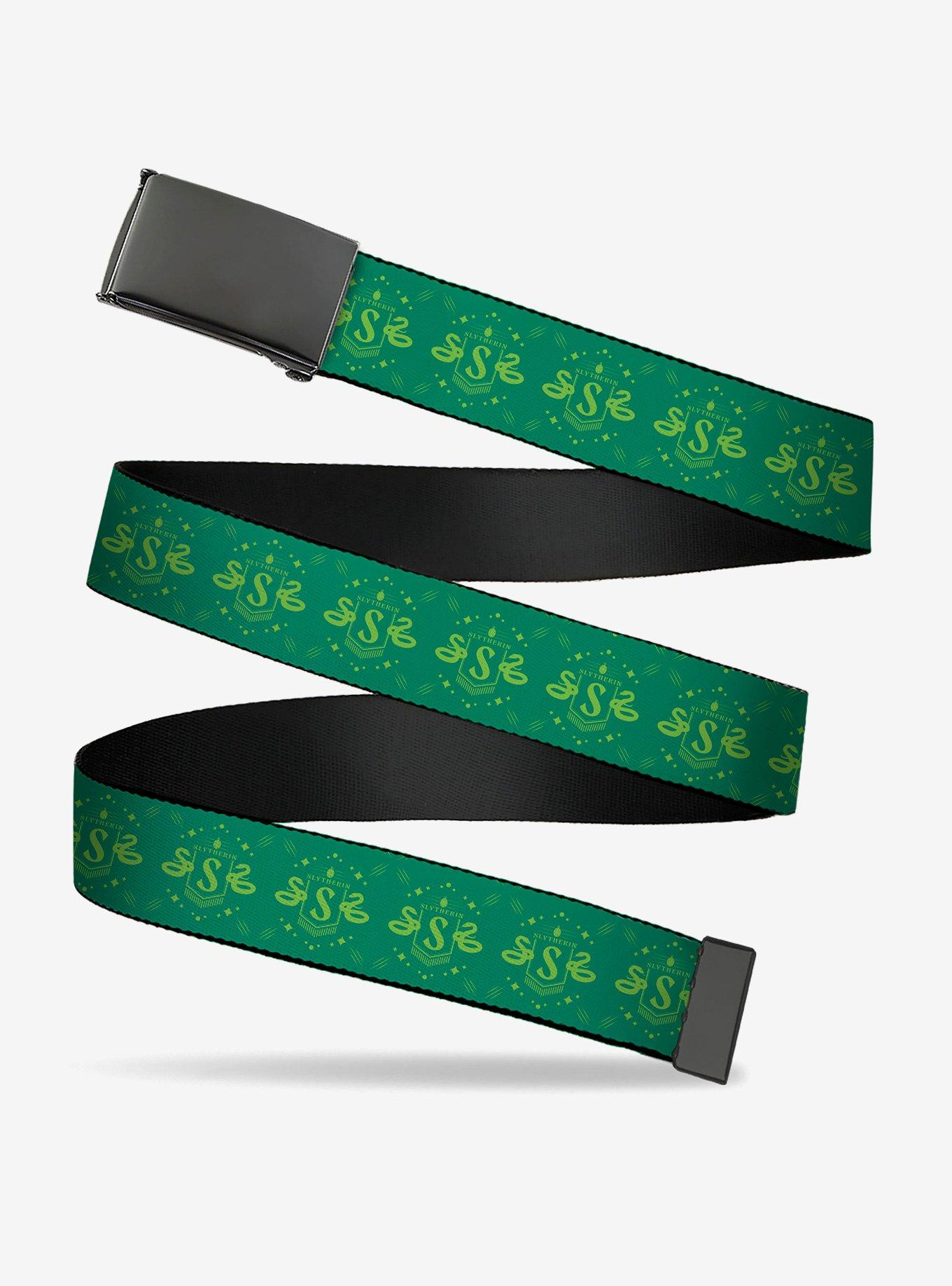Harry Potter Slytherin House Pride Banner Clamp Buckle Belt