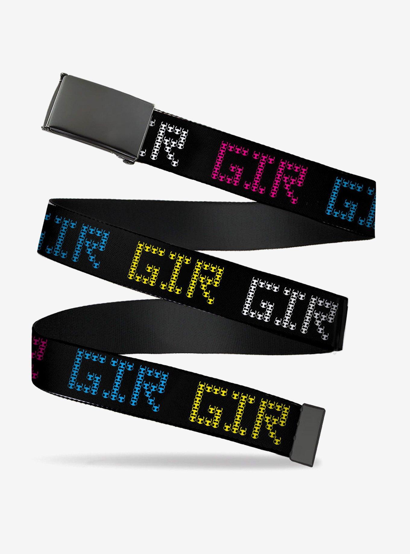 Invader Zim GIR Multi Clamp Buckle Belt, , hi-res