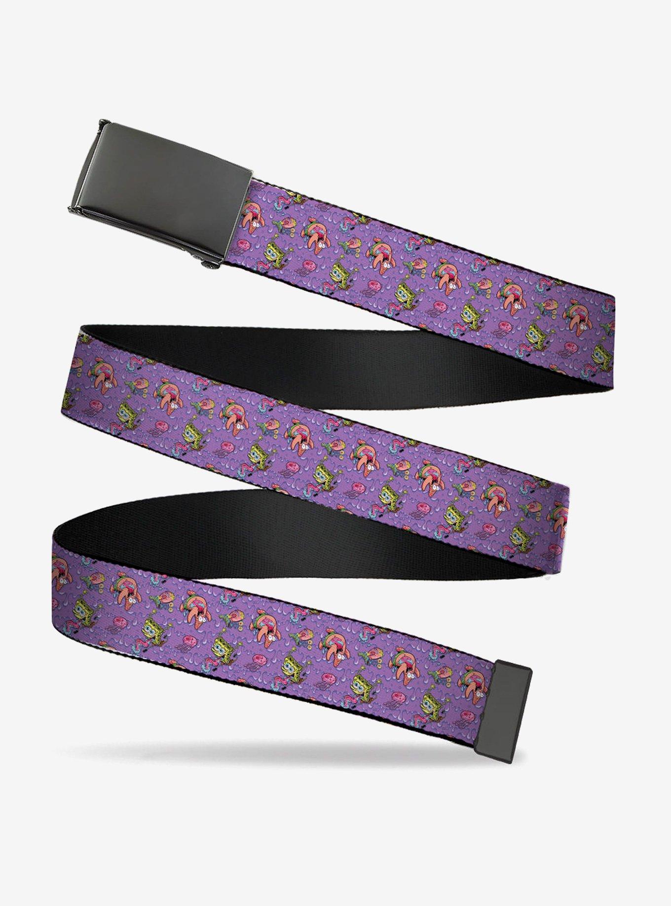 SpongeBob Funky Character Slime Collage Clamp Buckle Belt