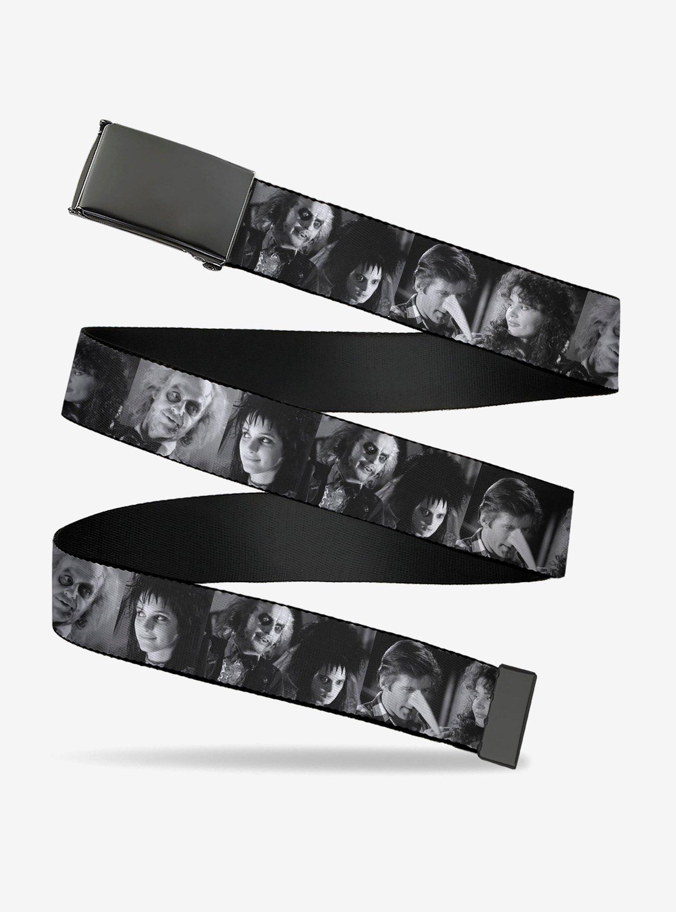 Beetlejuice Character Face Blocks Clamp Buckle Belt, , hi-res