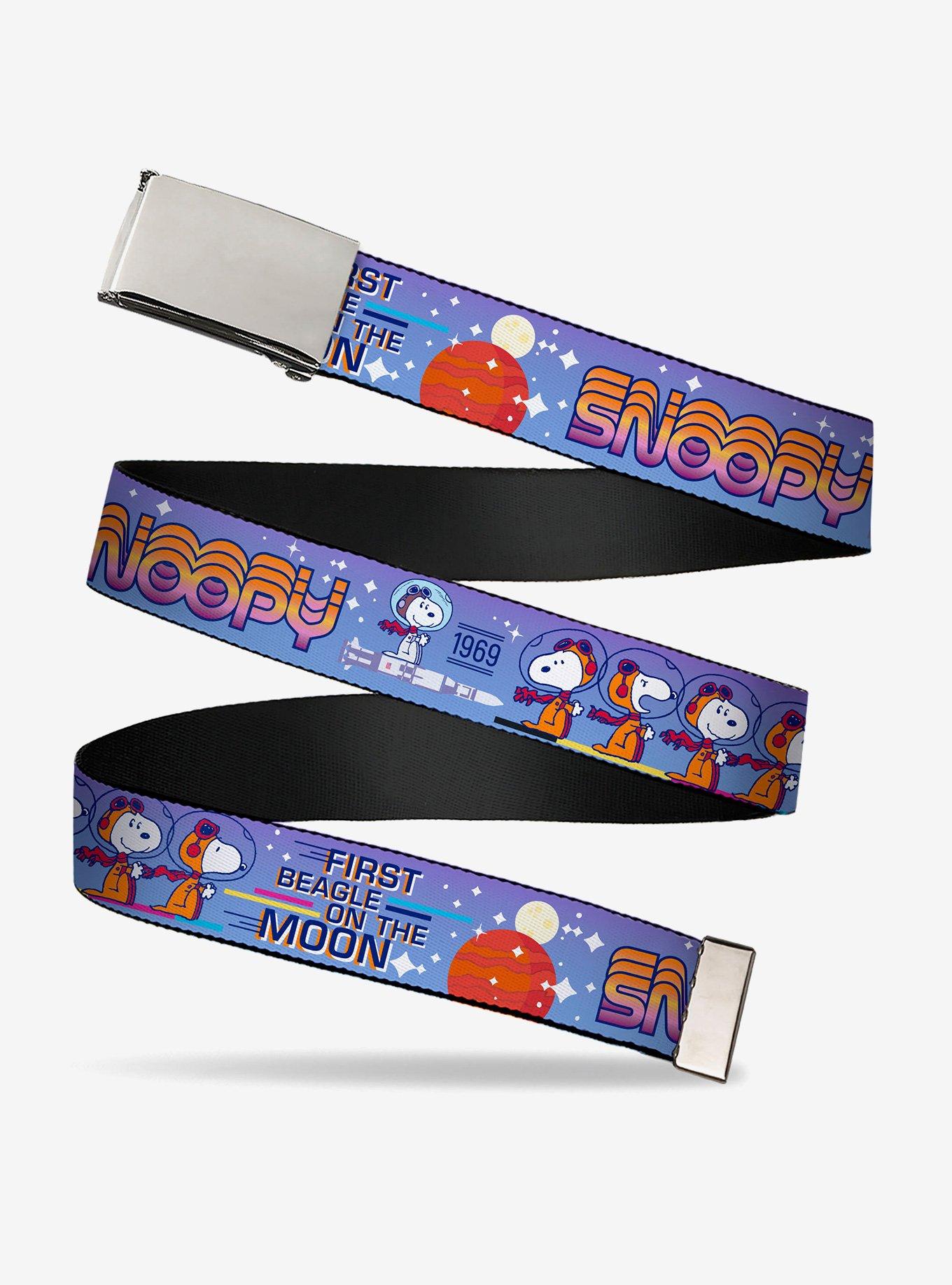 Peanuts Astronaut Snoopy Launch Poses Multi Clamp Buckle Belt