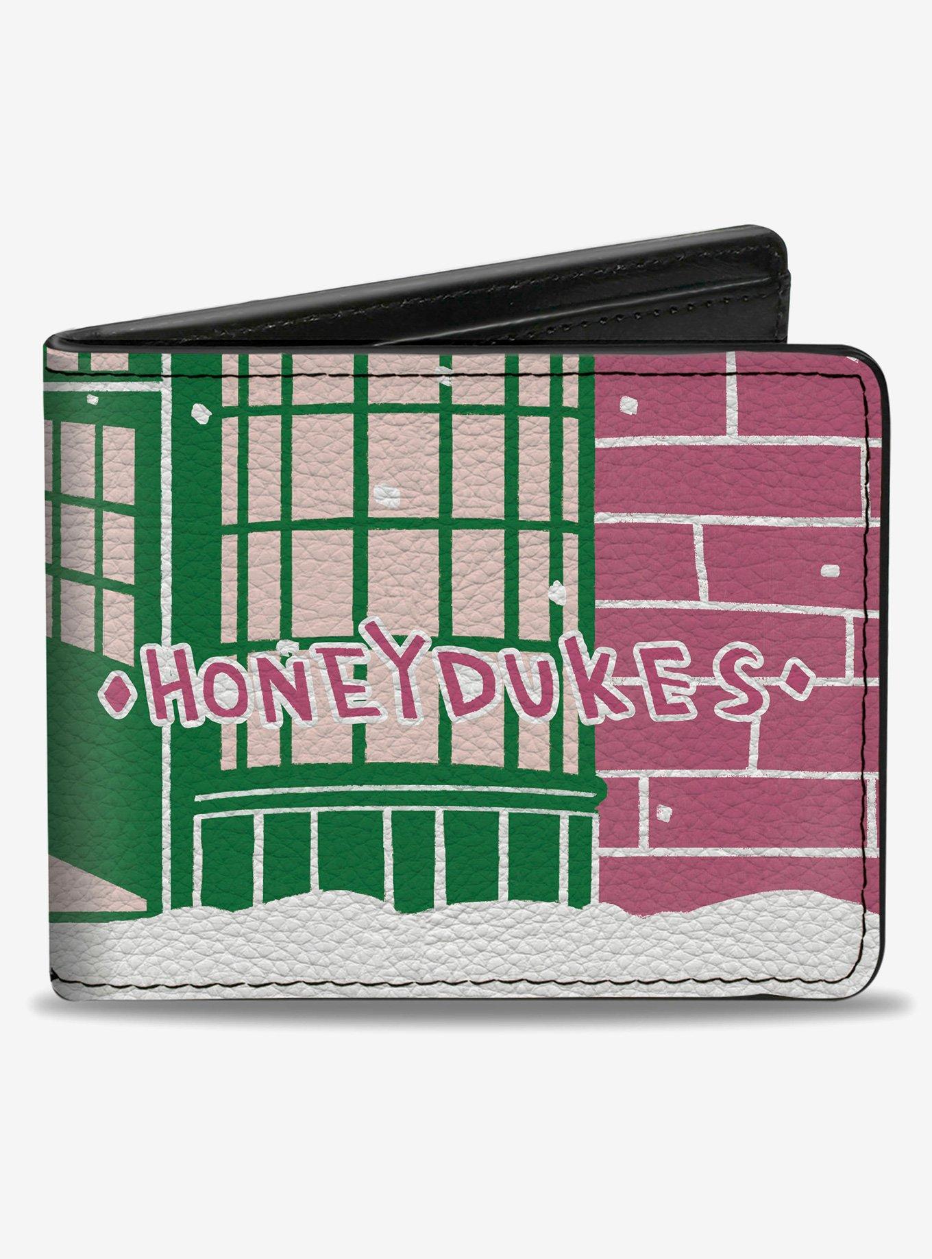 Harry Potter the Golden Trio Honeydukes Cartoon Scene Bifold Wallet