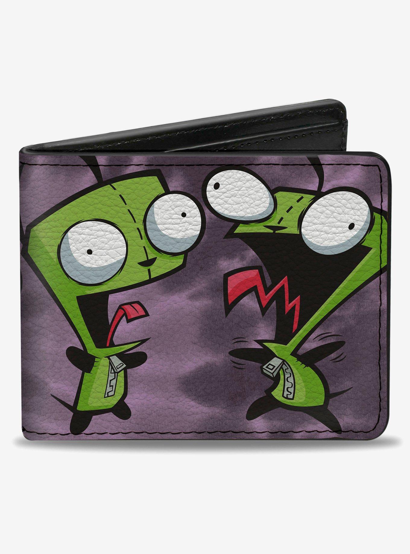 Invader Zim GIR Dog Poses Tie Dye Bifold Wallet