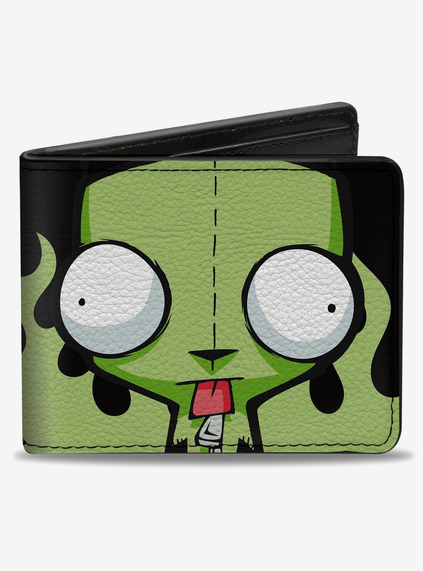 Invader Zim GIR Dog Tongue Out Pose Green Bifold Wallet, , hi-res