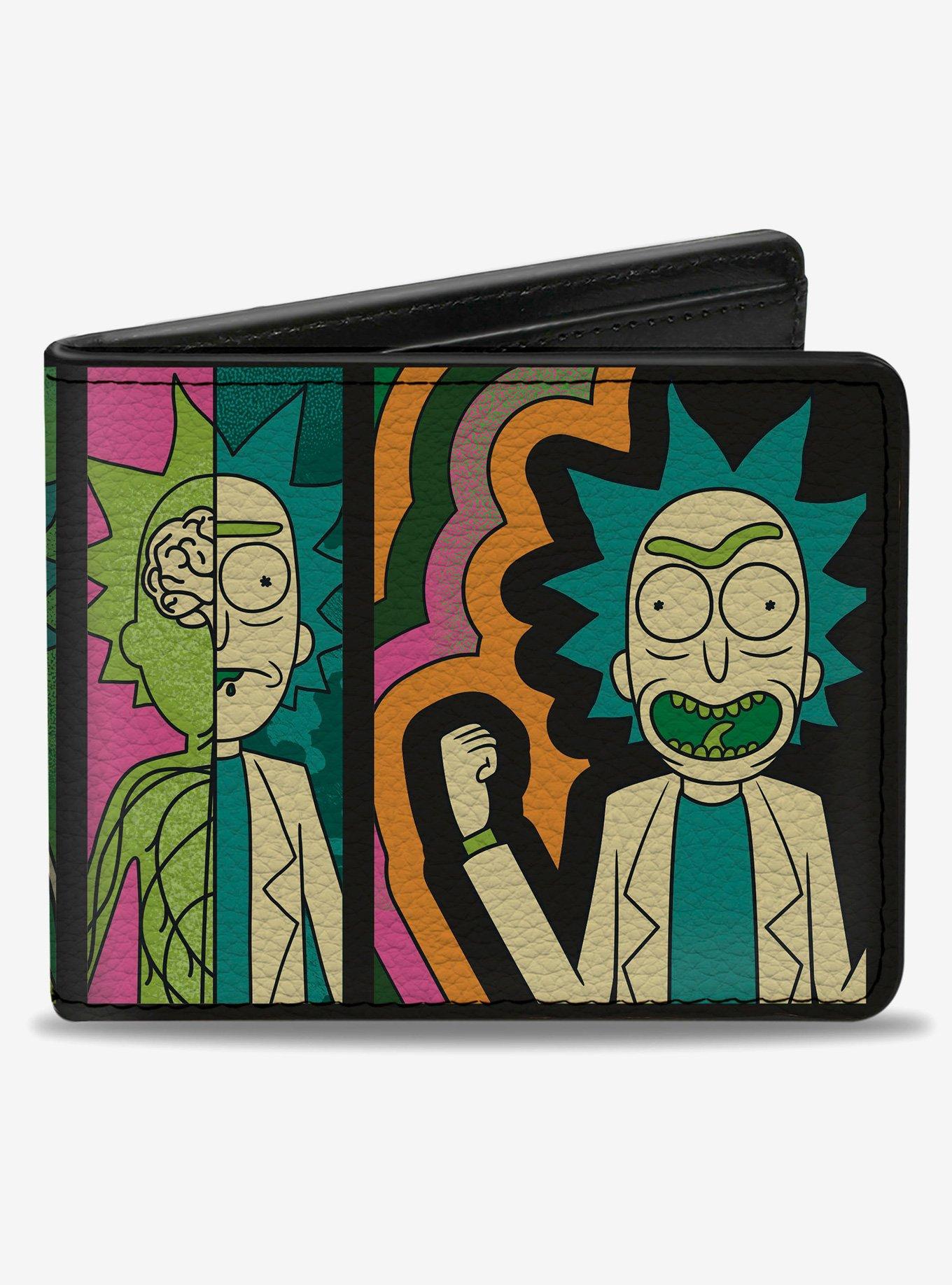Rick and Morty Rick Genius Body Scan Blocks Multi Bifold Wallet, , hi-res