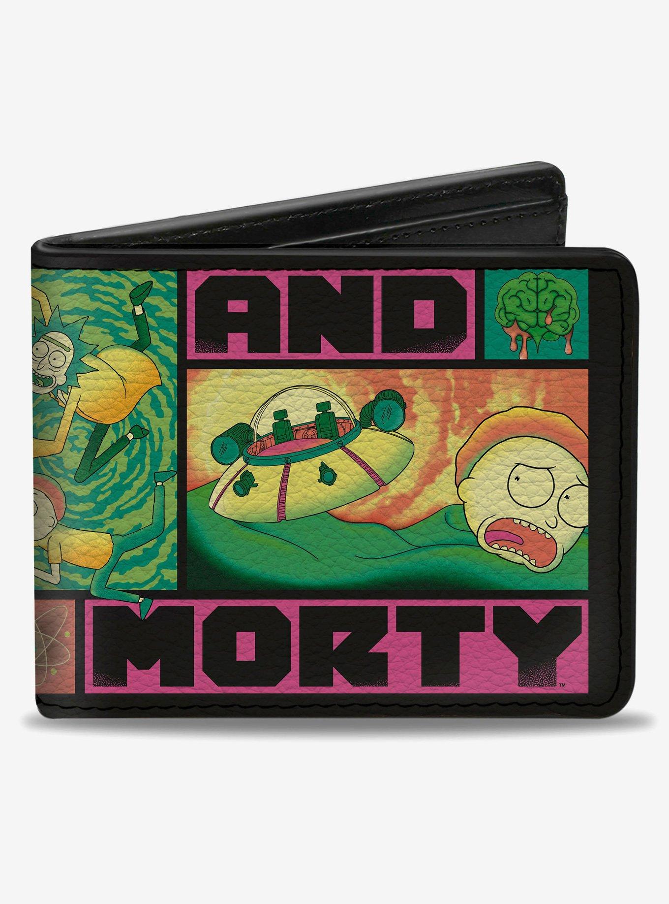 Rick and Morty Text Blocks and Scenes Multi Bifold Wallet, , hi-res view 1