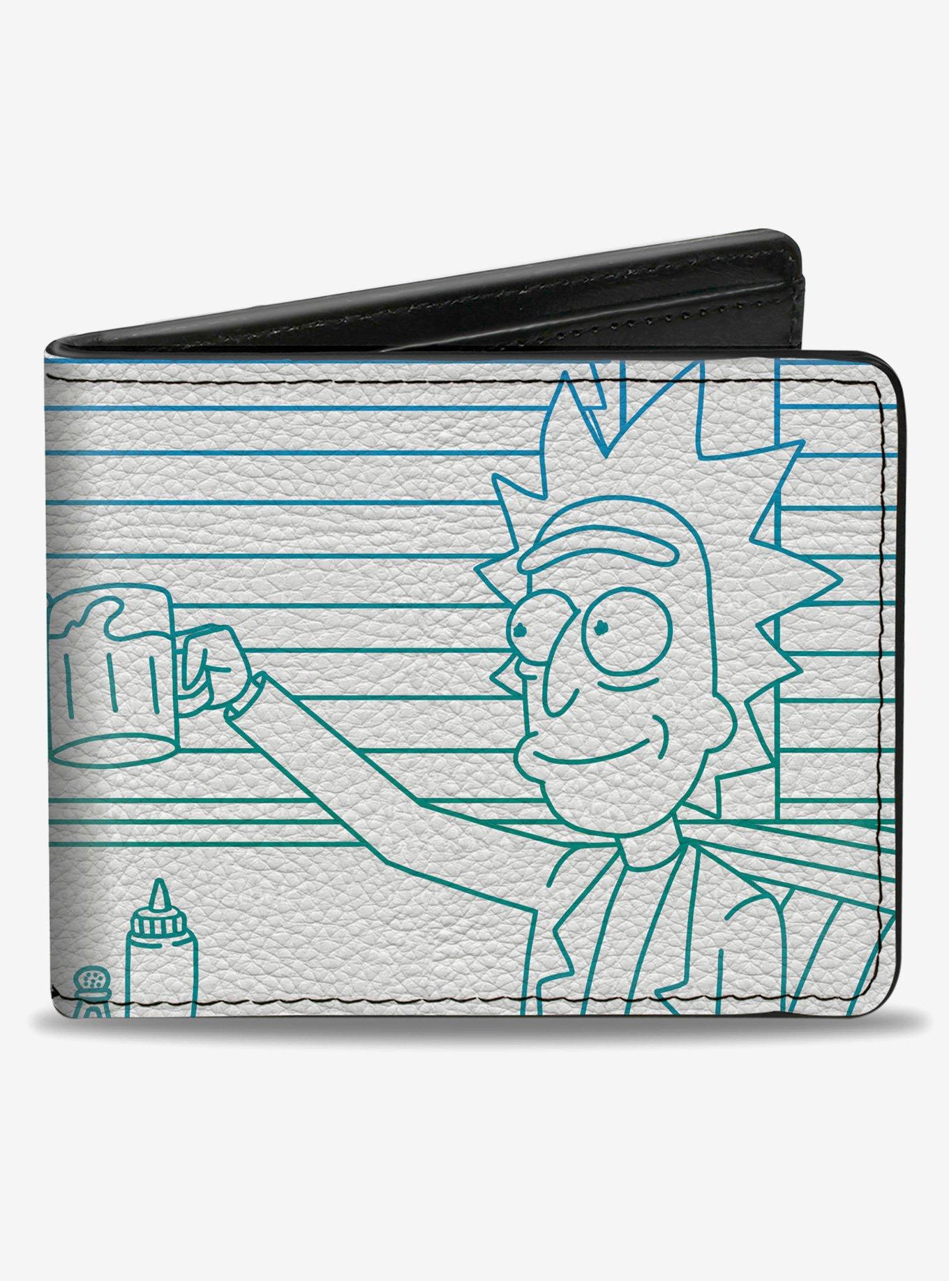 Rick and Morty Space Beth Mug Toast White Blue Bifold Wallet, , hi-res