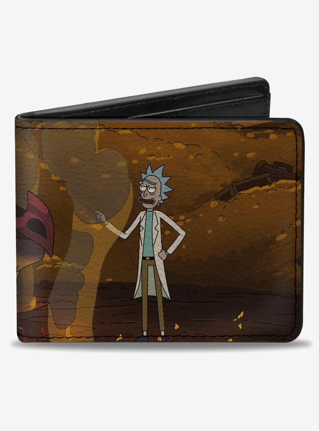 Rick and Morty Rick and Balthromaw Dragon World Talking Scene Bifold Wallet, , hi-res