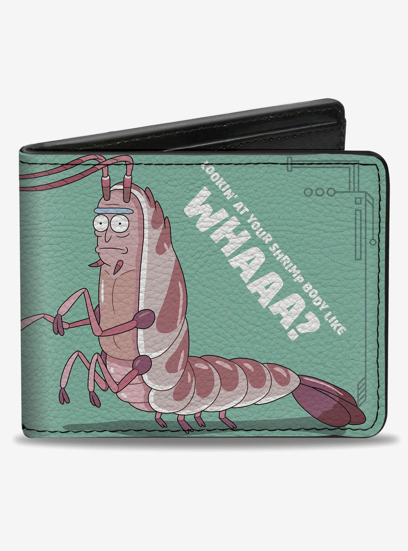 Rick and Morty Looking at Your Shrimp Body Pose Bifold Wallet