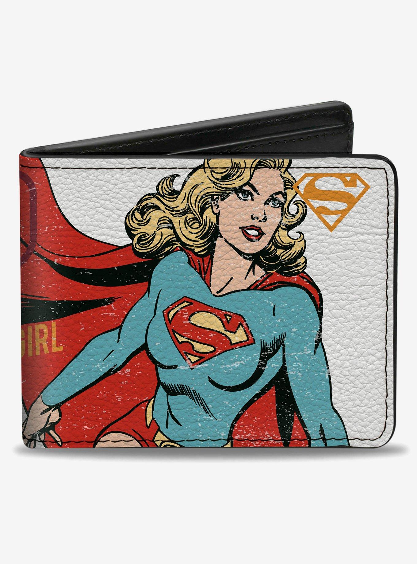 DC Comics Supergirl Invincible Running Pose Bifold Wallet, , hi-res