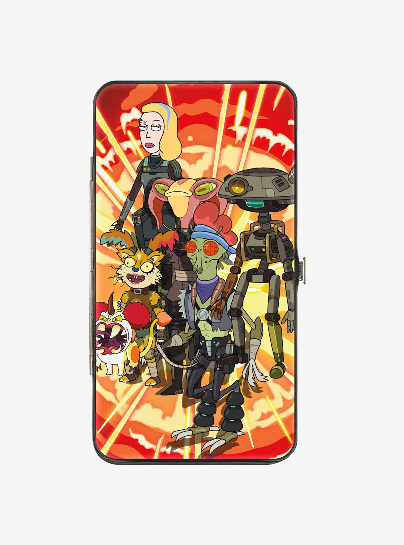 Rick and Morty Space Beth Defiance Group Pose Hinged Wallet, , hi-res