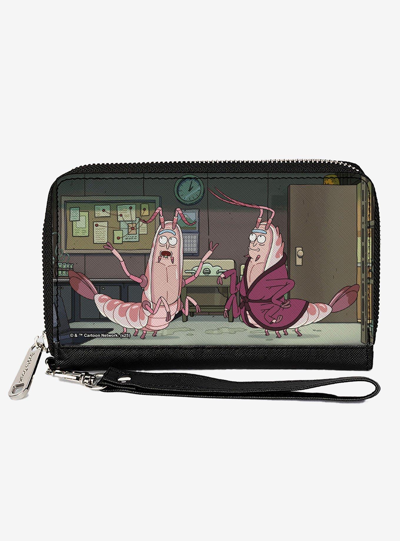 Rick and Morty Shrimp Ricks Talking Scene Zip Around Wallet