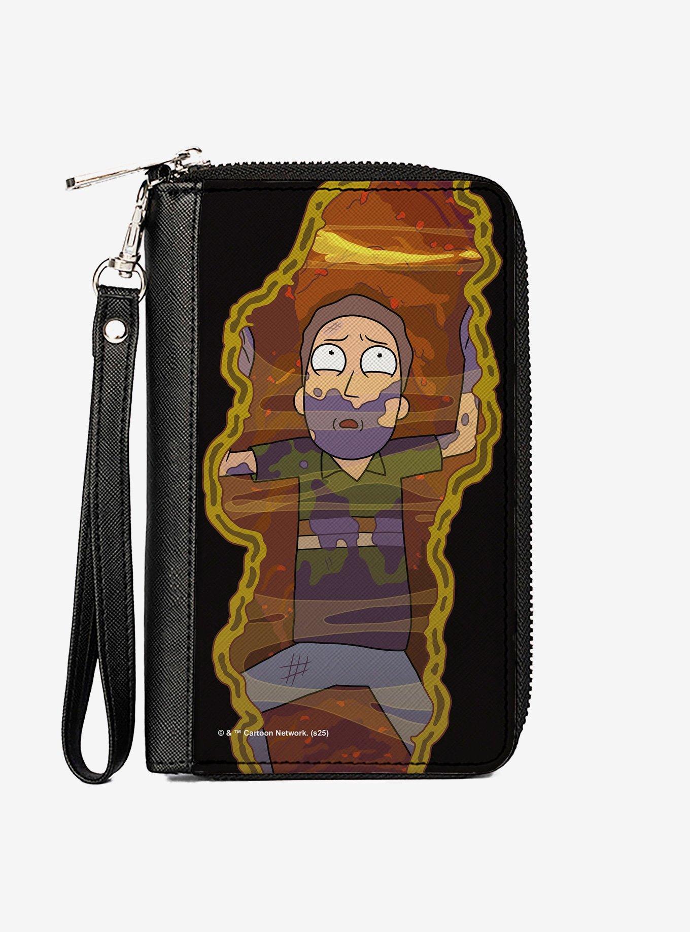 Rick and Morty the Jerrick Trap Jerry Scene Zip Around Wallet