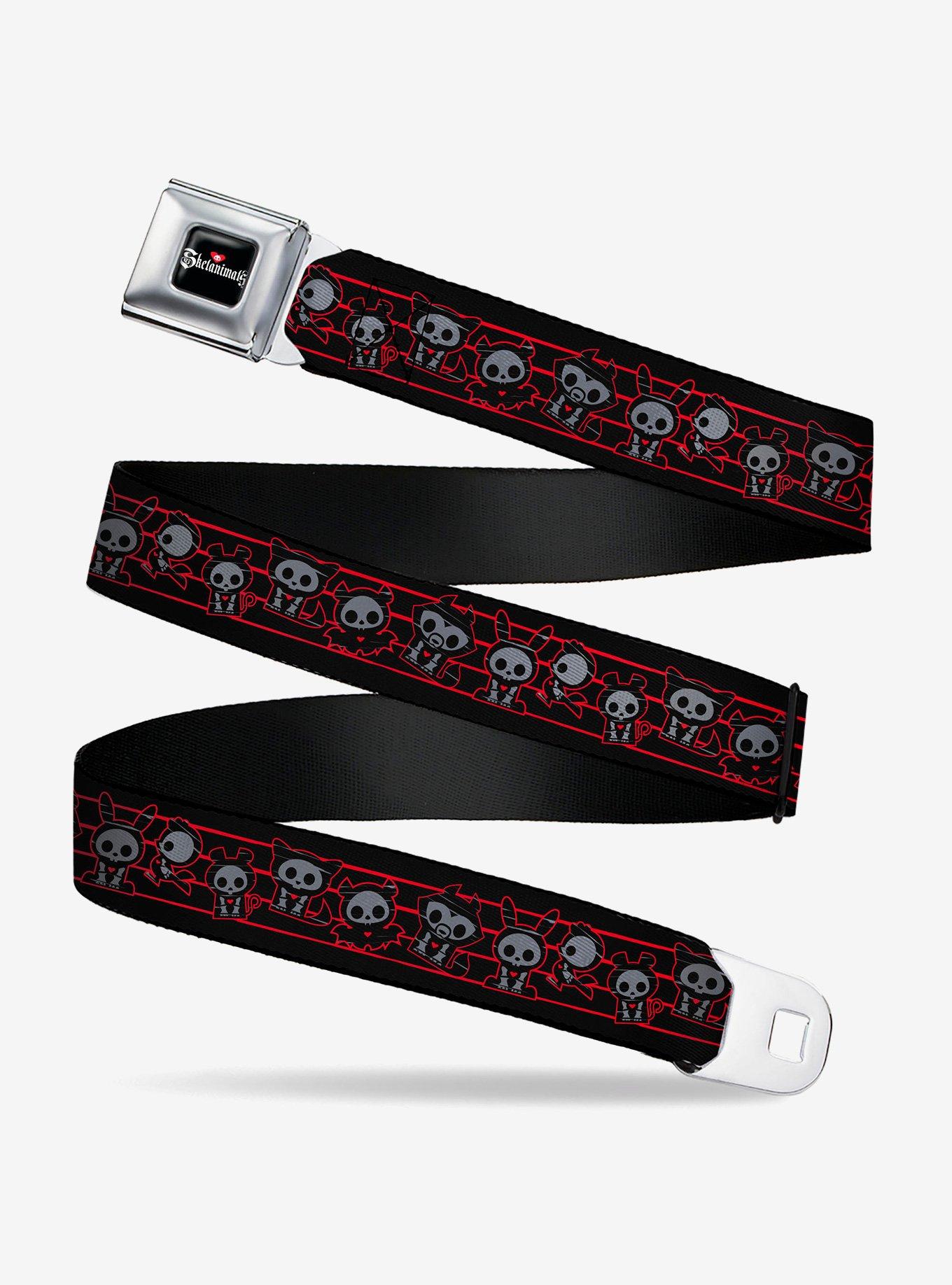 Skelanimals Six Character s Youth Seatbelt Buckle Belt