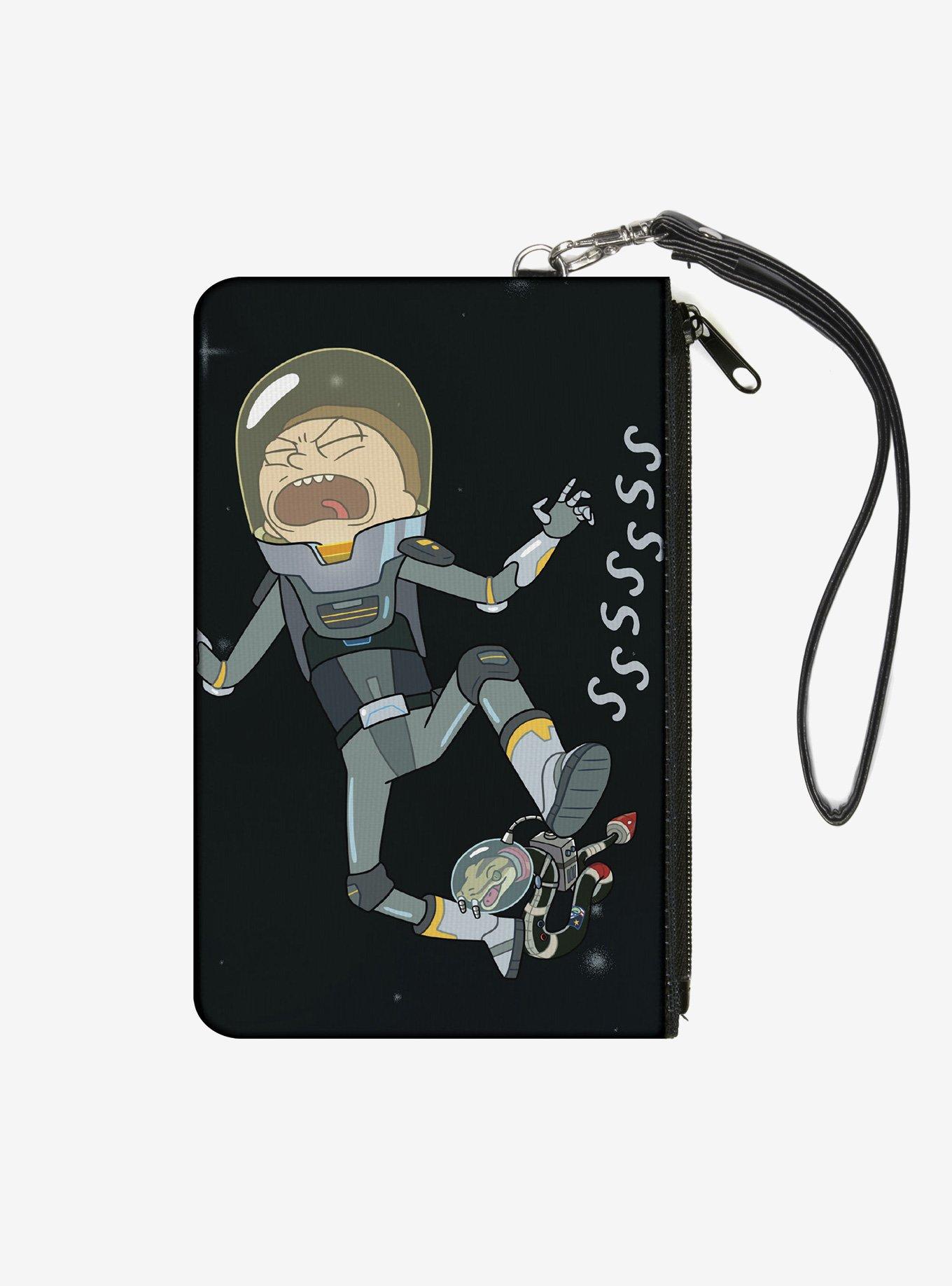 Rick and Morty Rattlestar Ricklactica Morty with Space Snake Zip Clutch Wallet, , hi-res