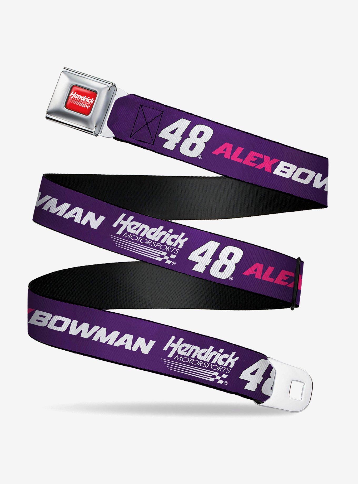 Hendrick Motorsports Alex Bowman #48 Racing Logo Youth Seatbelt Buckle Belt, , hi-res