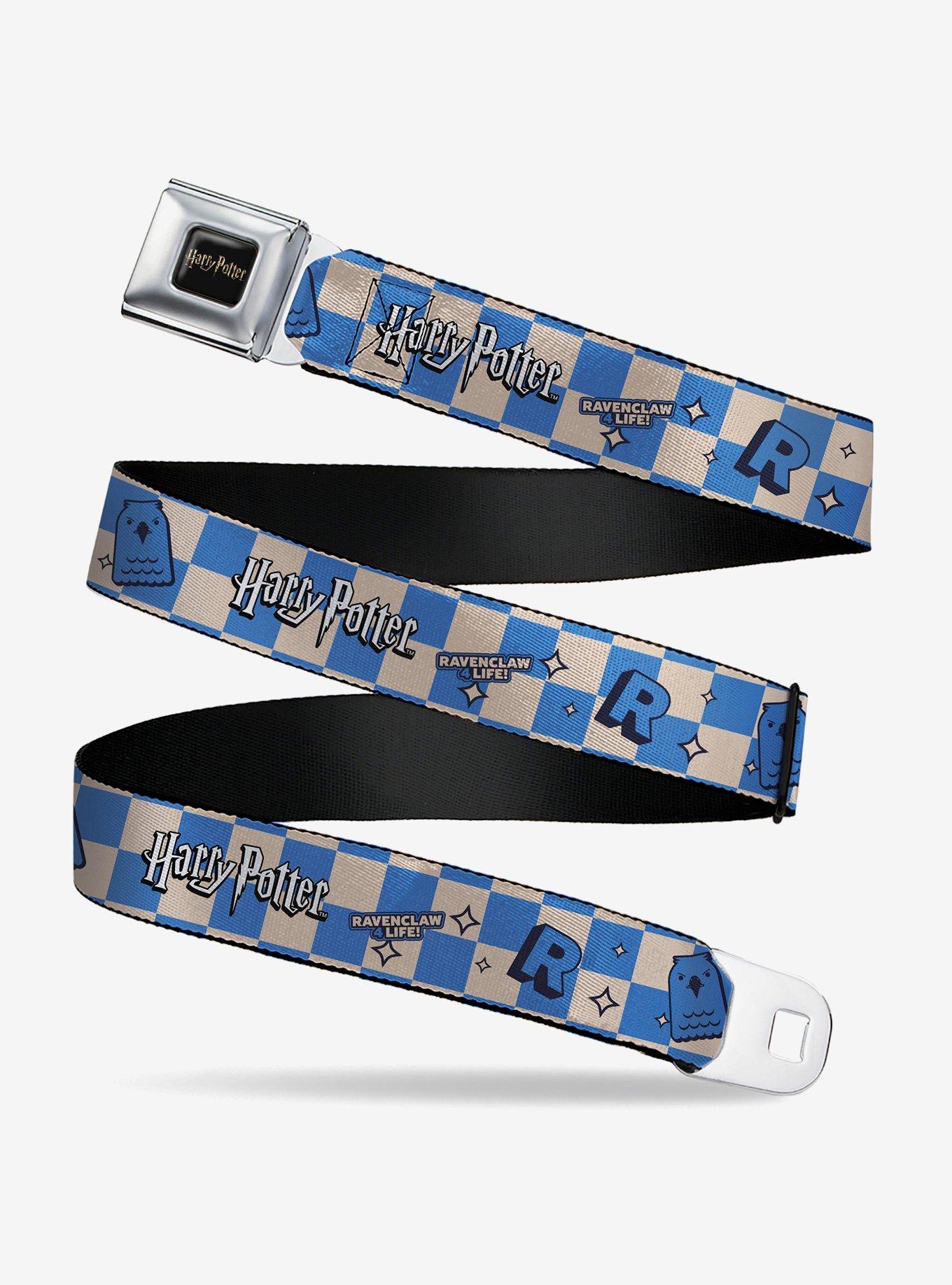 Harry Potter Ravenclaw Icons Checker Youth Seatbelt Buckle Belt