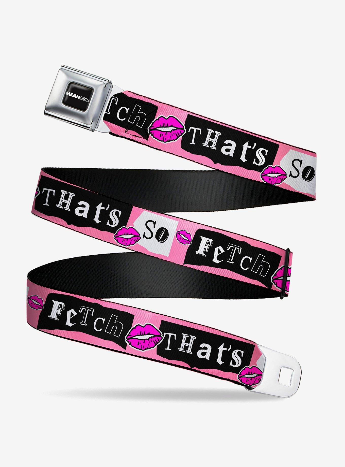 Mean Girls That's So Fetch Collage Youth Seatbelt Buckle Belt, , hi-res