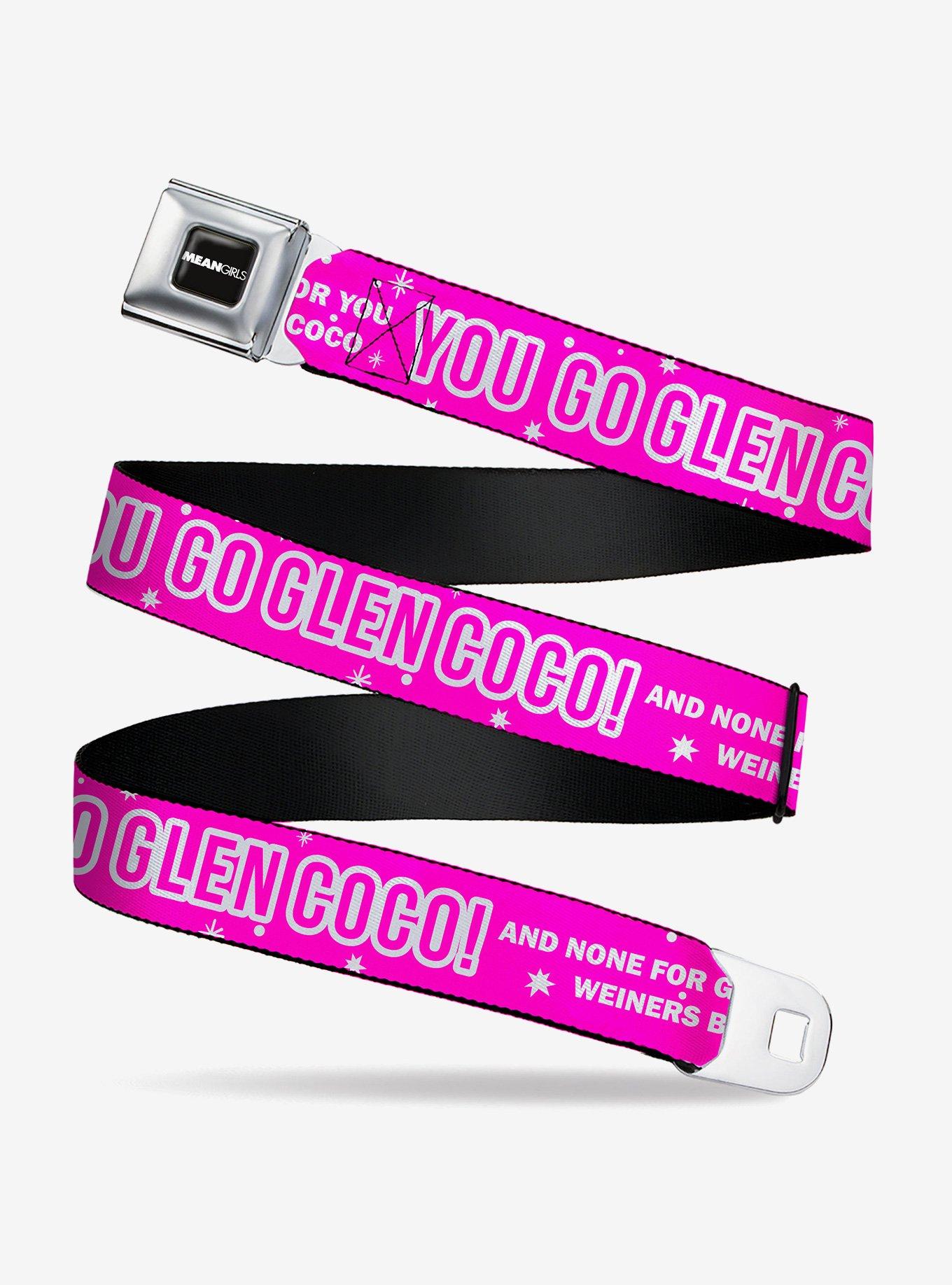 Mean Girls You Go Glen Coco Youth Seatbelt Buckle Belt, , hi-res