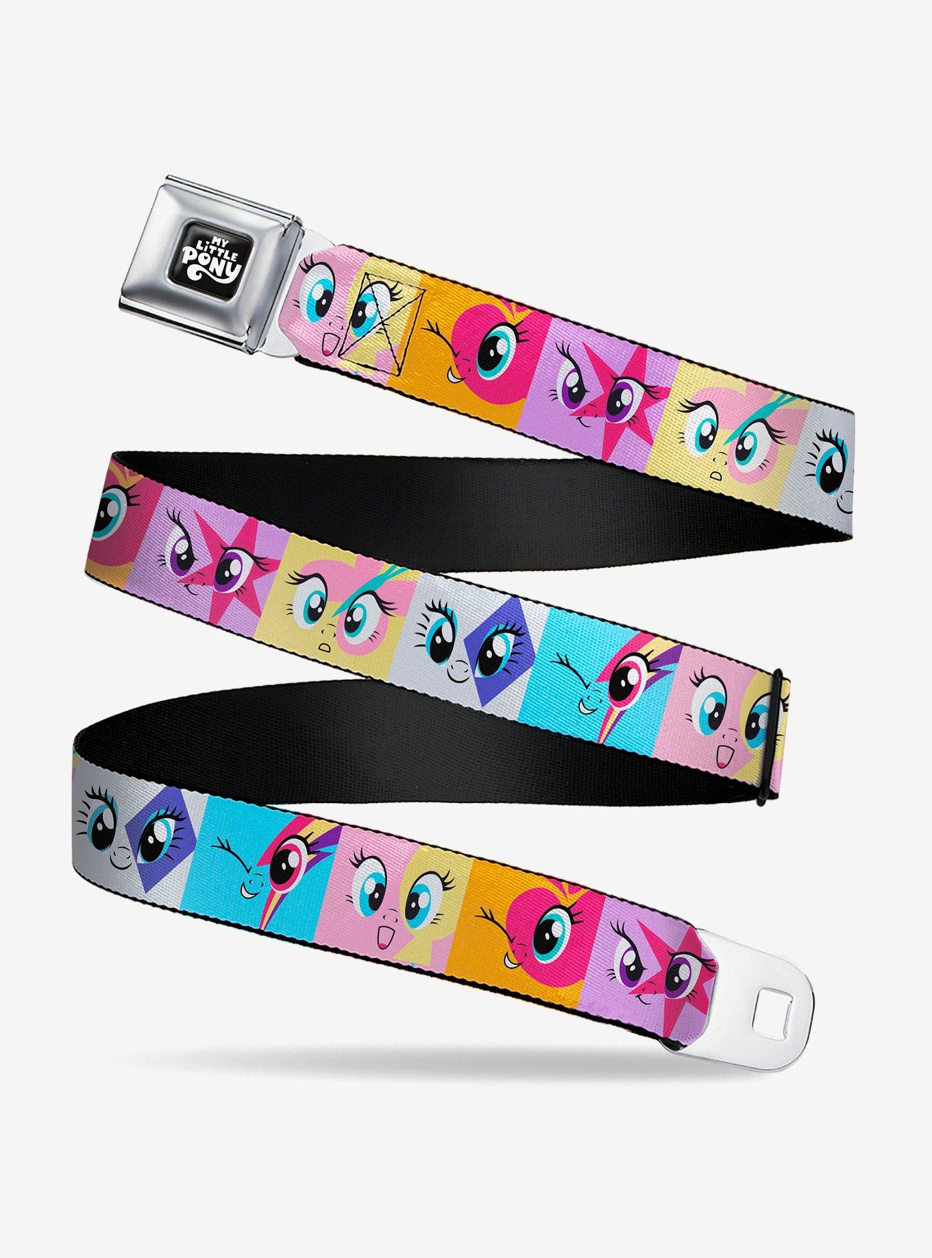My Little Pony Mane Six Cutie Mark Expressions Multi Youth Seatbelt Buckle Belt, , hi-res