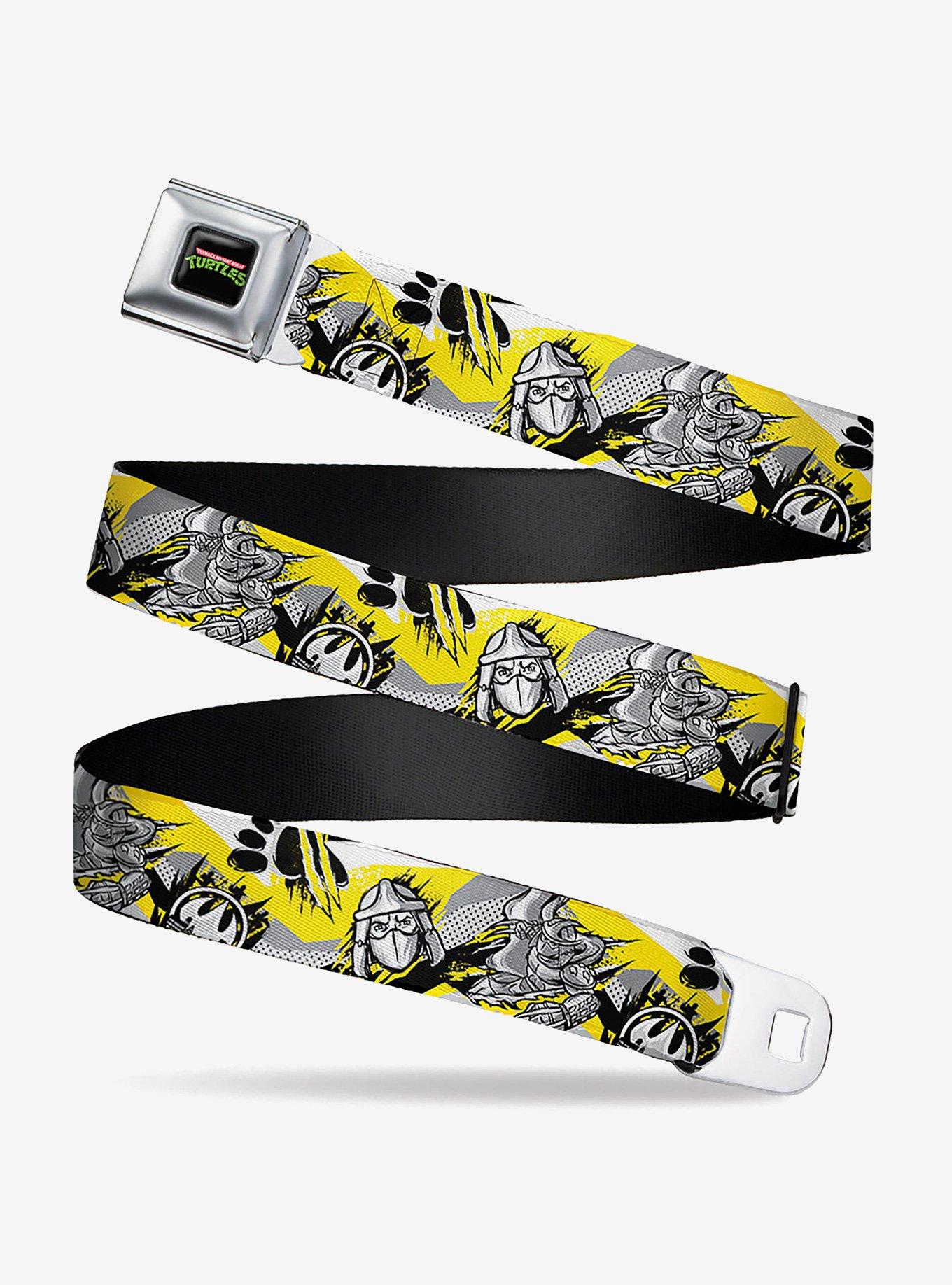 Teenage Mutant Ninja Turtles Shredder Pose and Icons Youth Seatbelt Buckle Belt, , hi-res