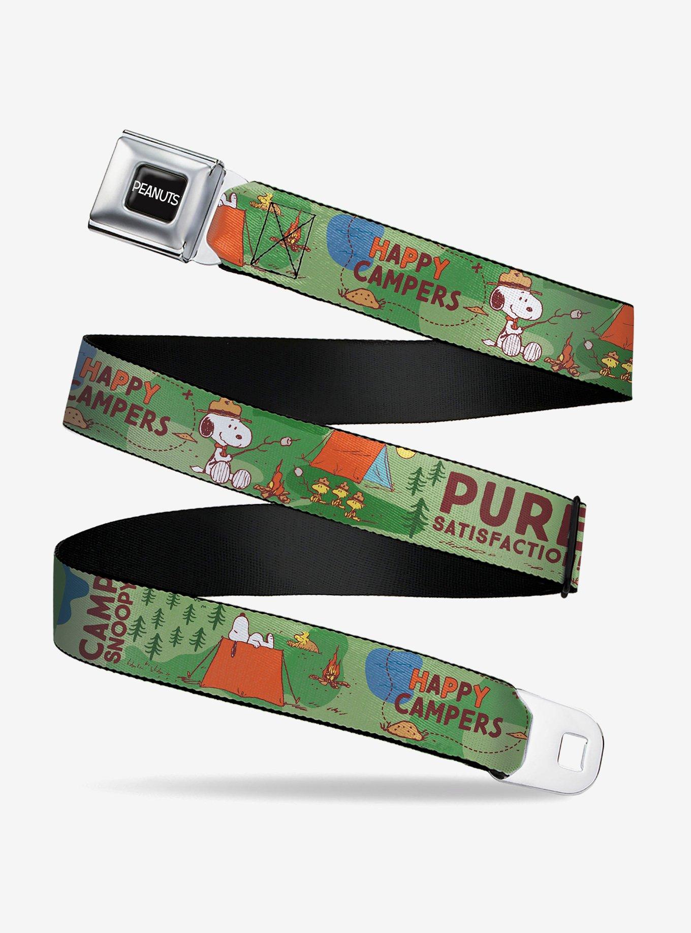 Peanuts Happy Camper Beagle Scouts Scenes Youth Seatbelt Buckle Belt, , hi-res