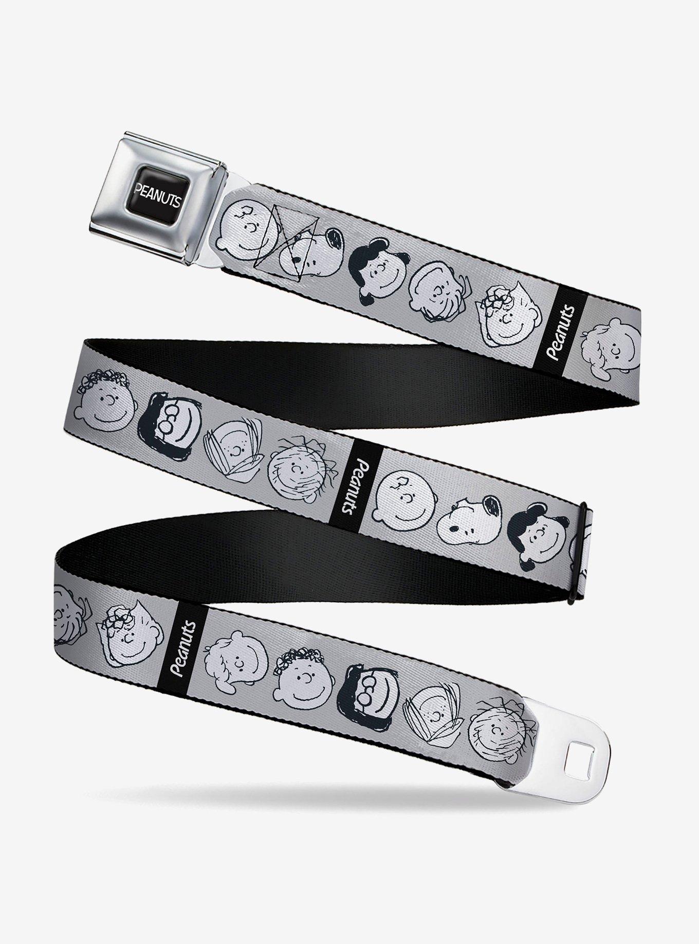 Peanuts Gang Expressions Youth Seatbelt Buckle Belt, , hi-res