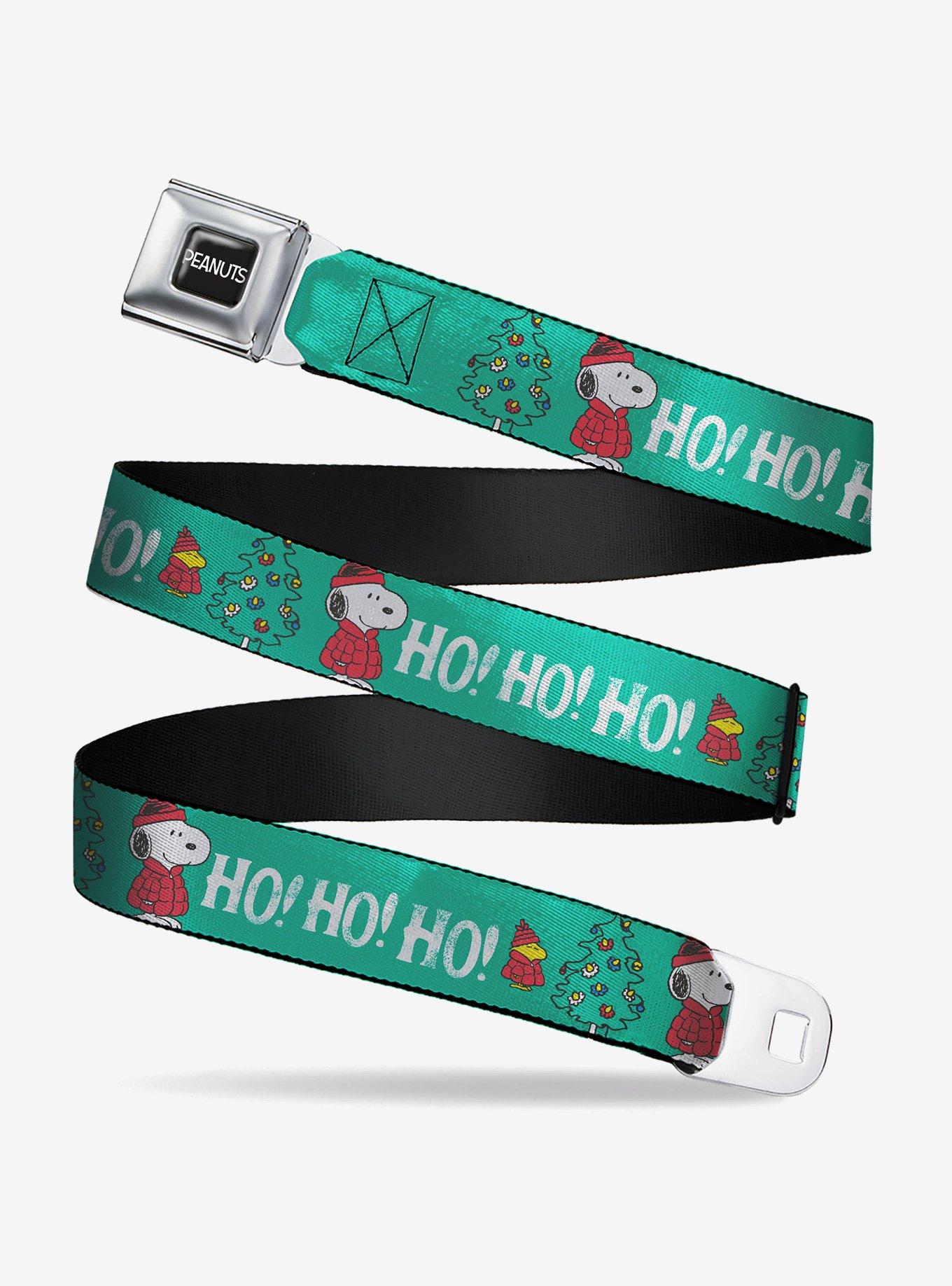 Peanuts and Woodstock Holiday Puffer Jacket Ho Ho Pose Youth Seatbelt Buckle Belt, , hi-res