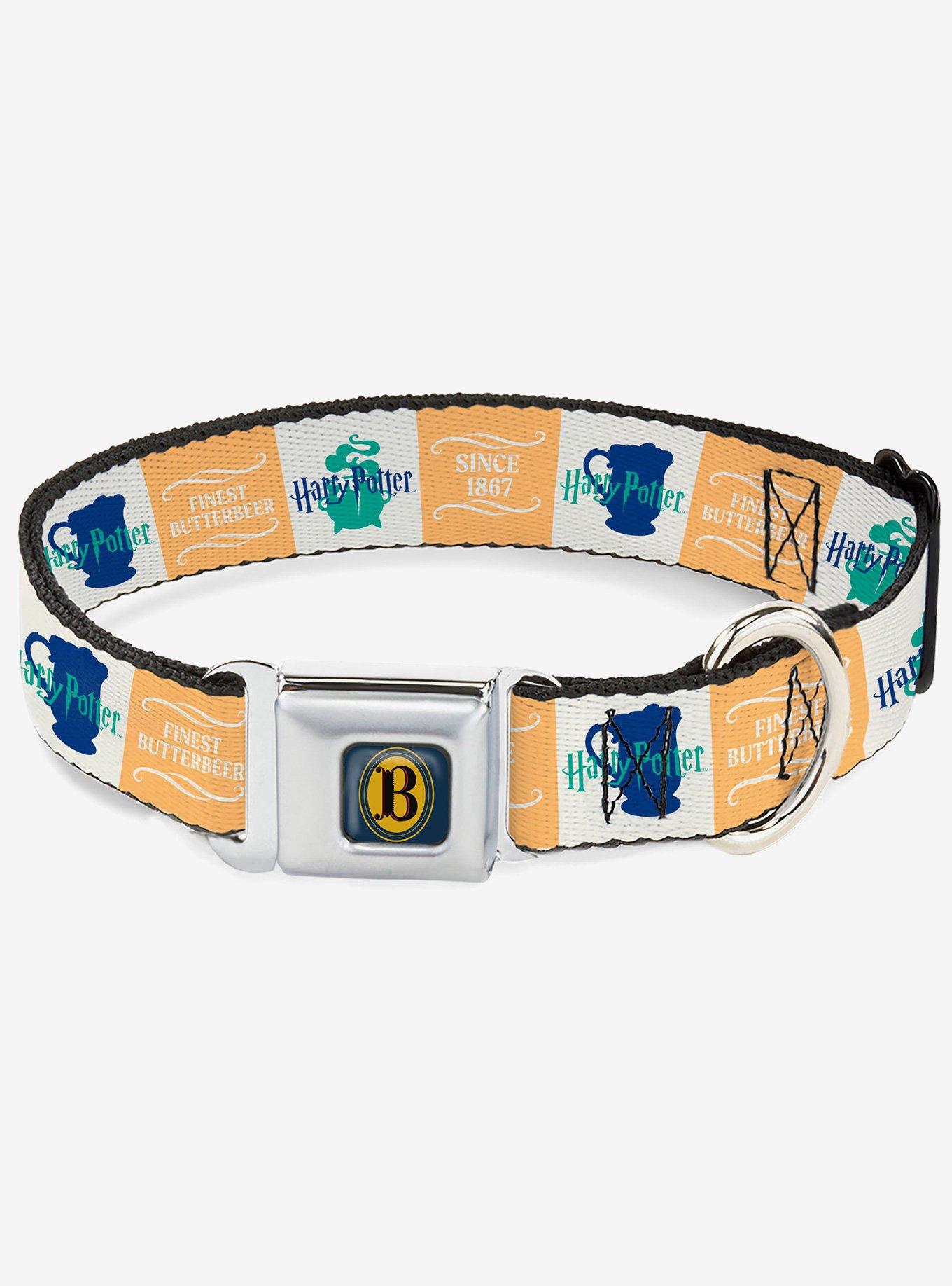 Harry Potter Finest Butterbeer Since 1867 Icons Seatbelt Buckle Dog Collar, , hi-res