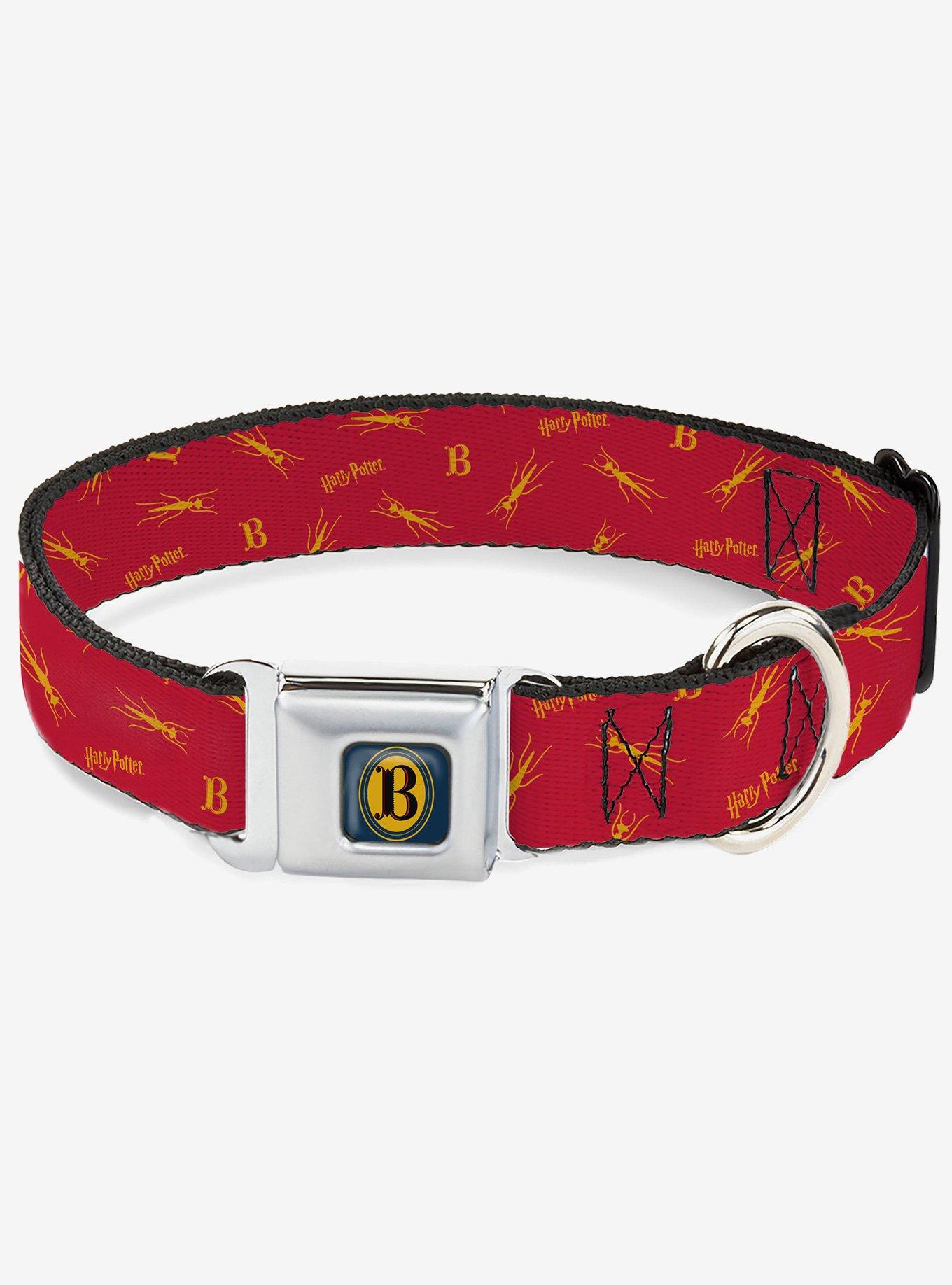 Harry Potter Butterbeer Logo and Insect Icon Seatbelt Buckle Dog Collar, , hi-res