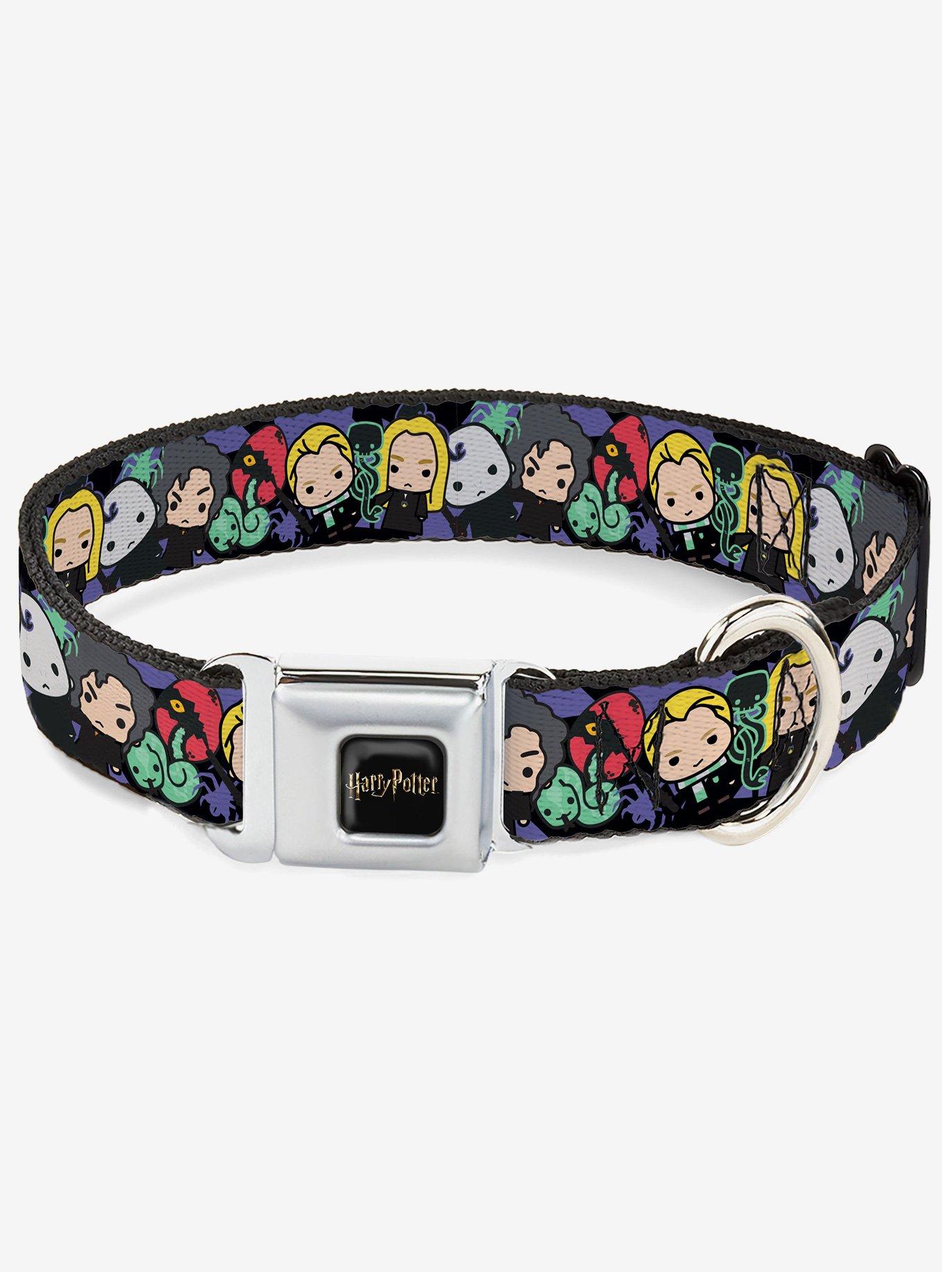 Harry Potter Chibi Slytherin House Characters and Icons Seatbelt Buckle Dog Collar, , hi-res