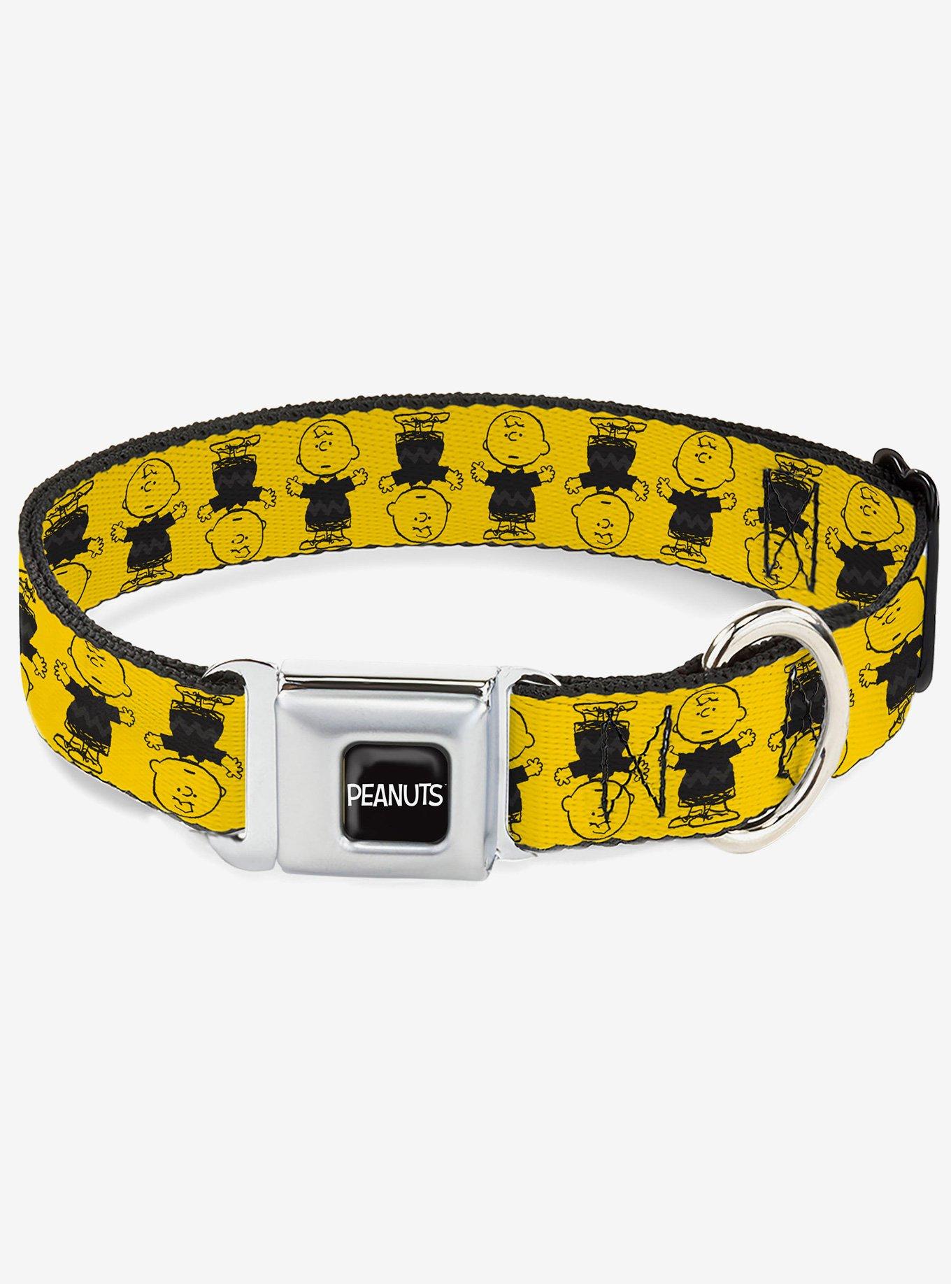 Peanuts Charlie Brown Pose Flip Seatbelt Buckle Dog Collar, , hi-res