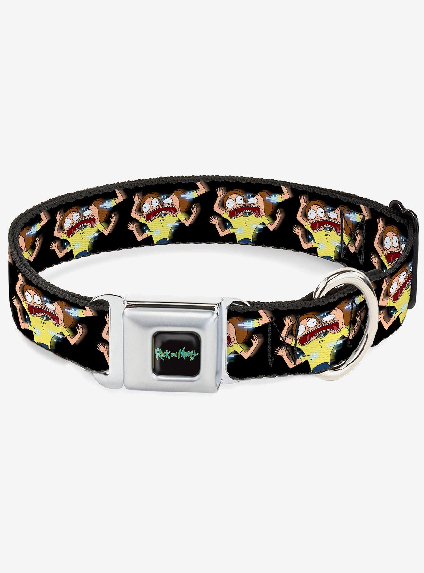 Rick and Morty Full Body Glitch Pose Seatbelt Buckle Dog Collar, , hi-res