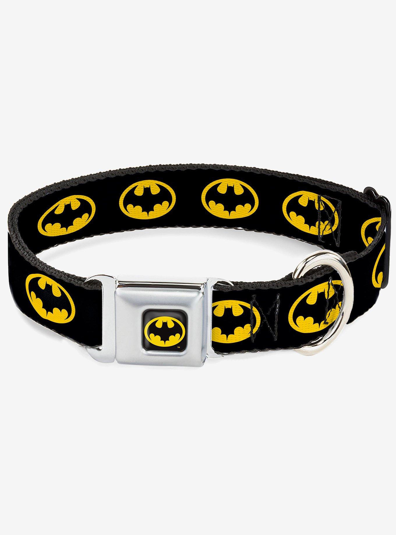 DC Comics Batman 1989 Logo Seatbelt Buckle Dog Collar, , hi-res