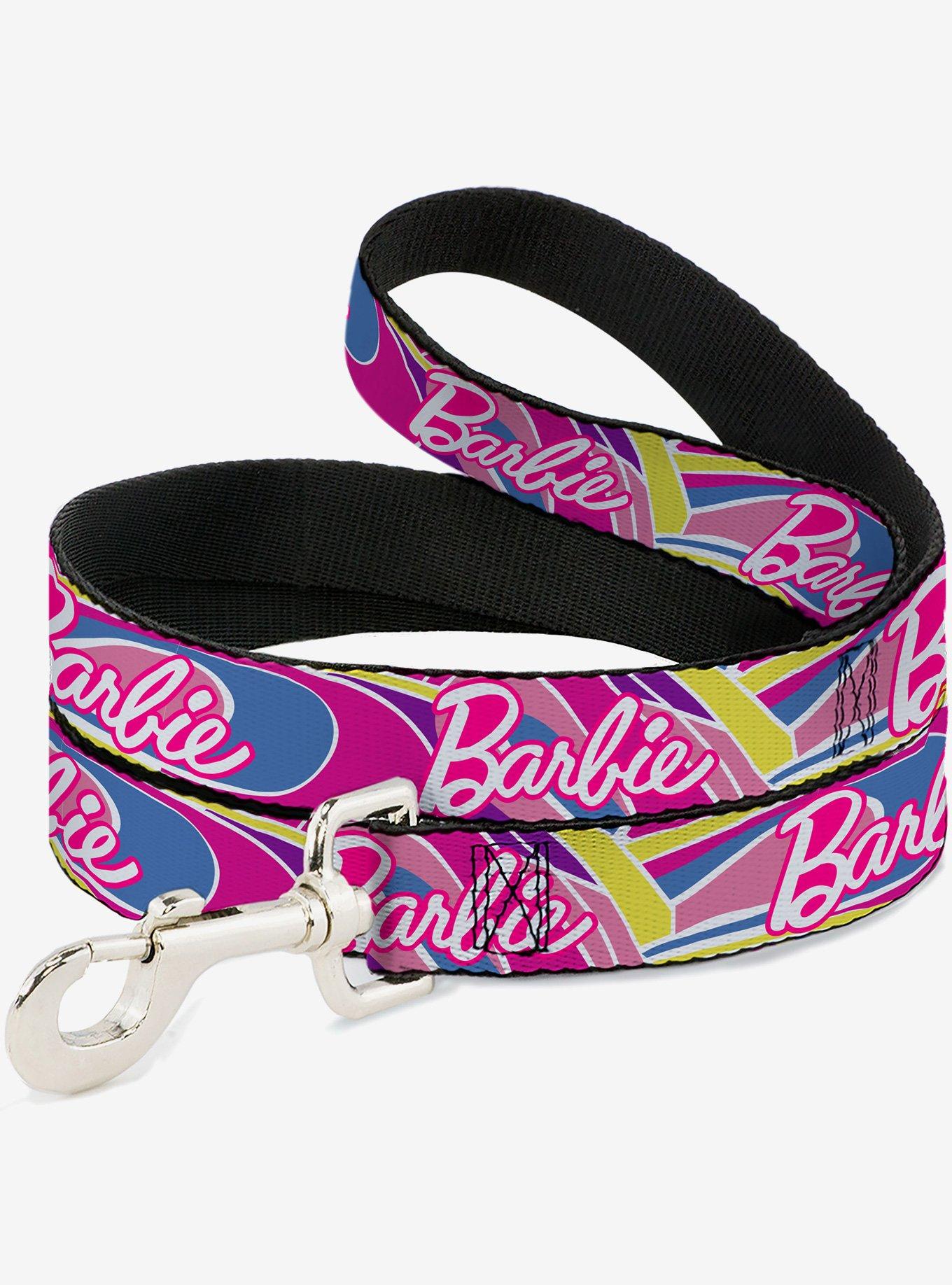 Barbie Script Signature Logo Abstract Multi Dog Leash, , hi-res